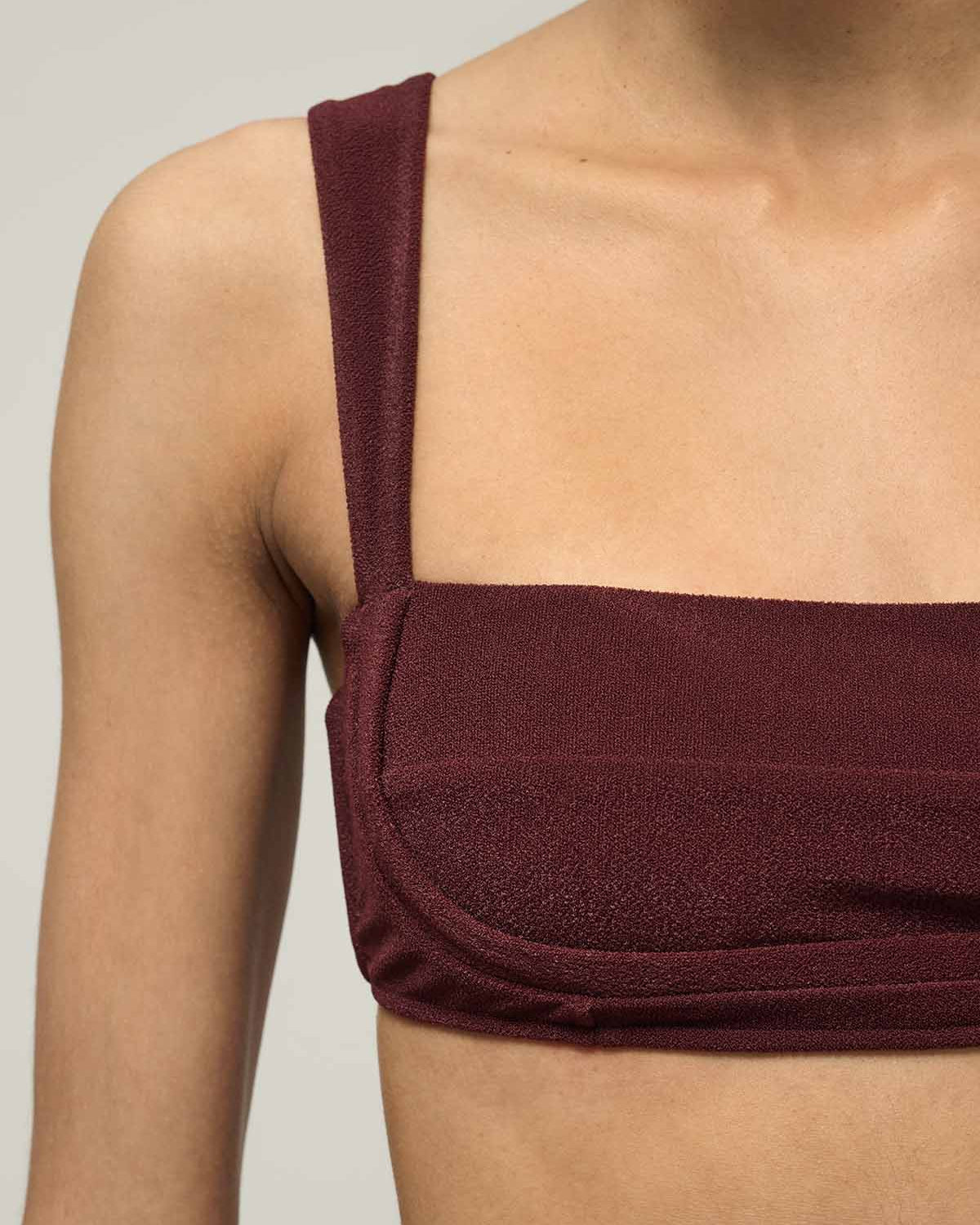 GÓRA OD BIKINI VALENTINA BURGUNDY