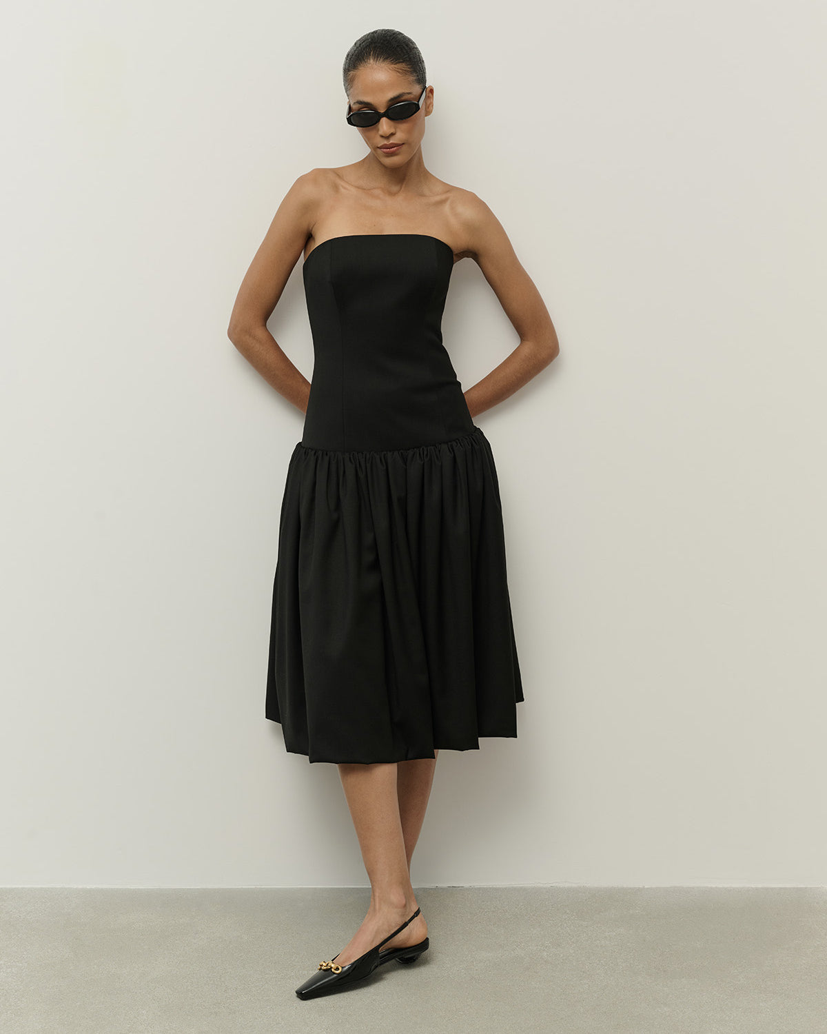 SUKIENKA MIDI GRAZIE BLACK