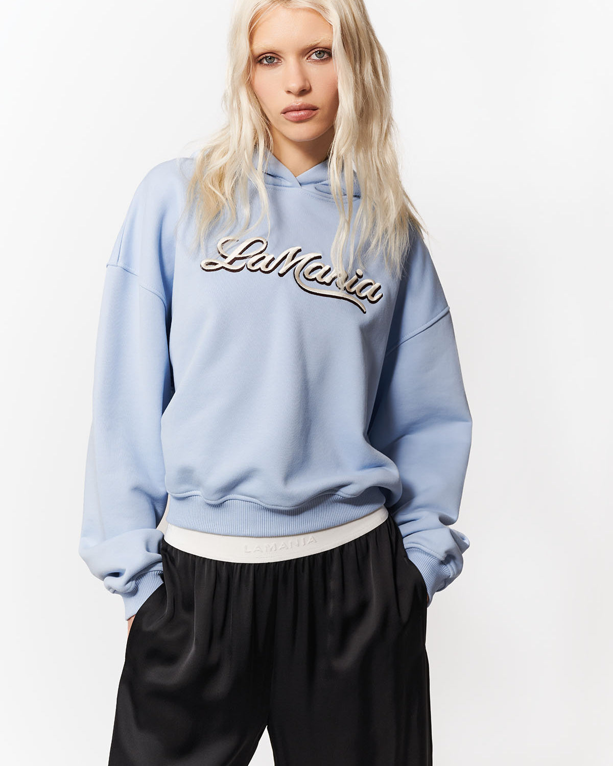 BLUZA Z KAPTUREM LUMA PEARL BLUE