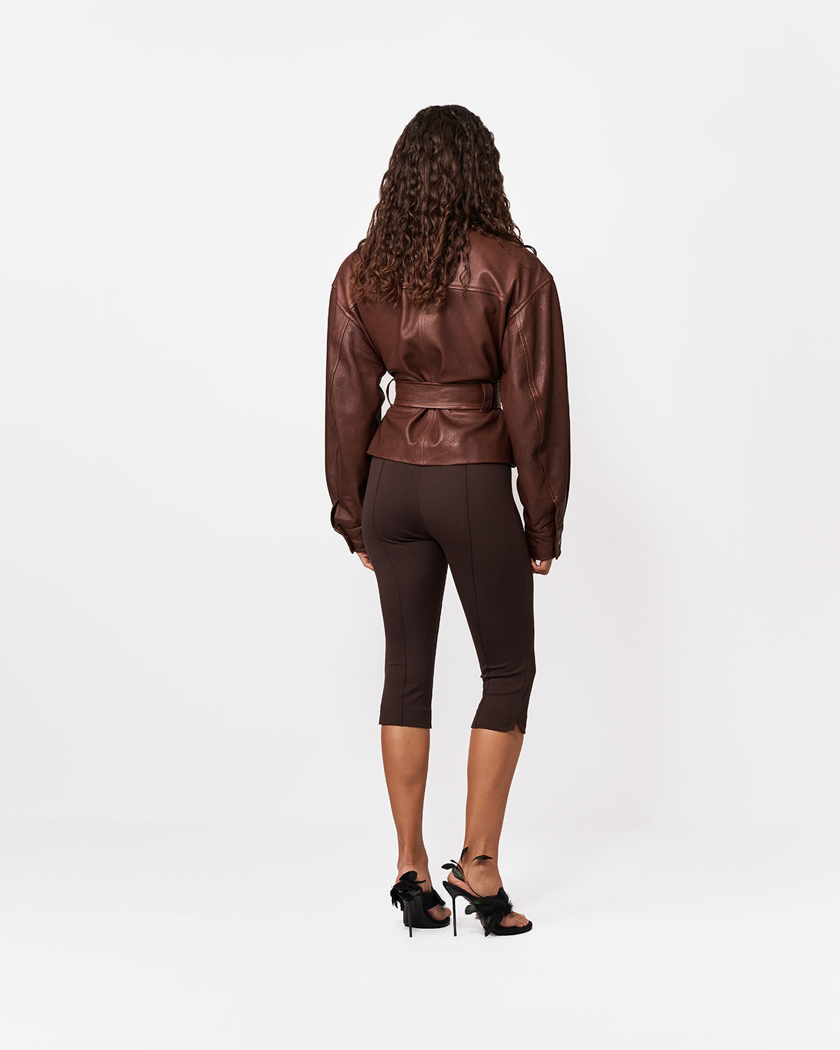 LEGGINSY ZIG DARK CHOCOLATE