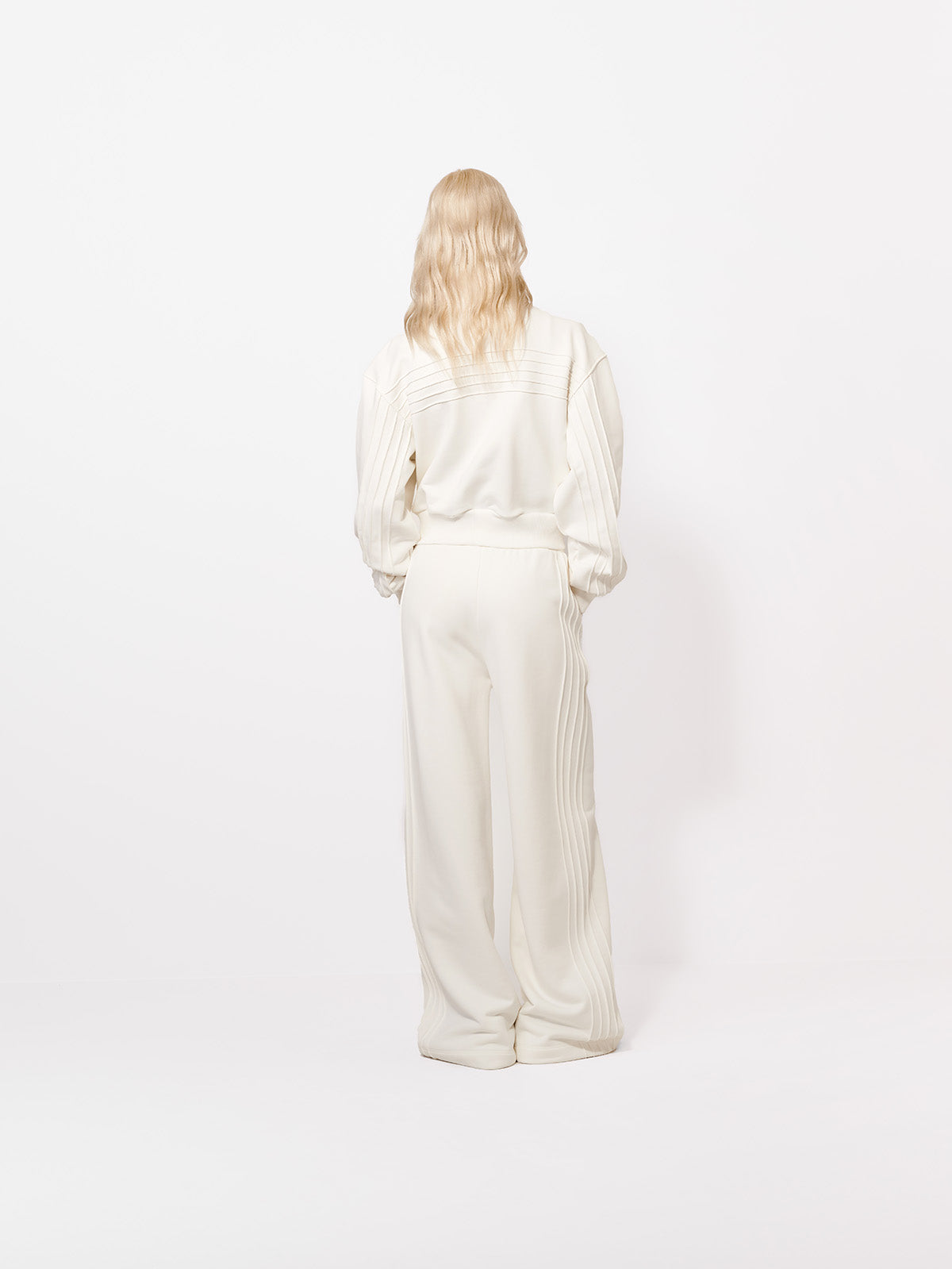 SPODNIE DRESOWE TUCK OFF-WHITE