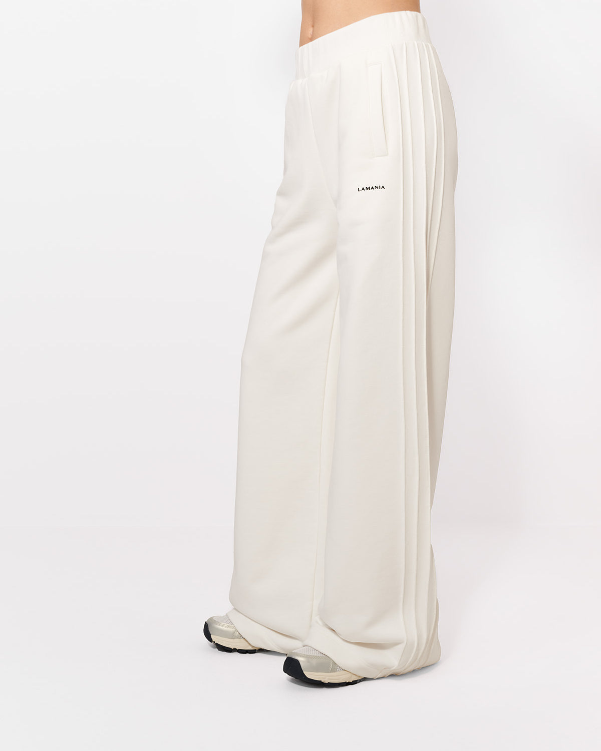 SPODNIE DRESOWE TUCK OFF-WHITE