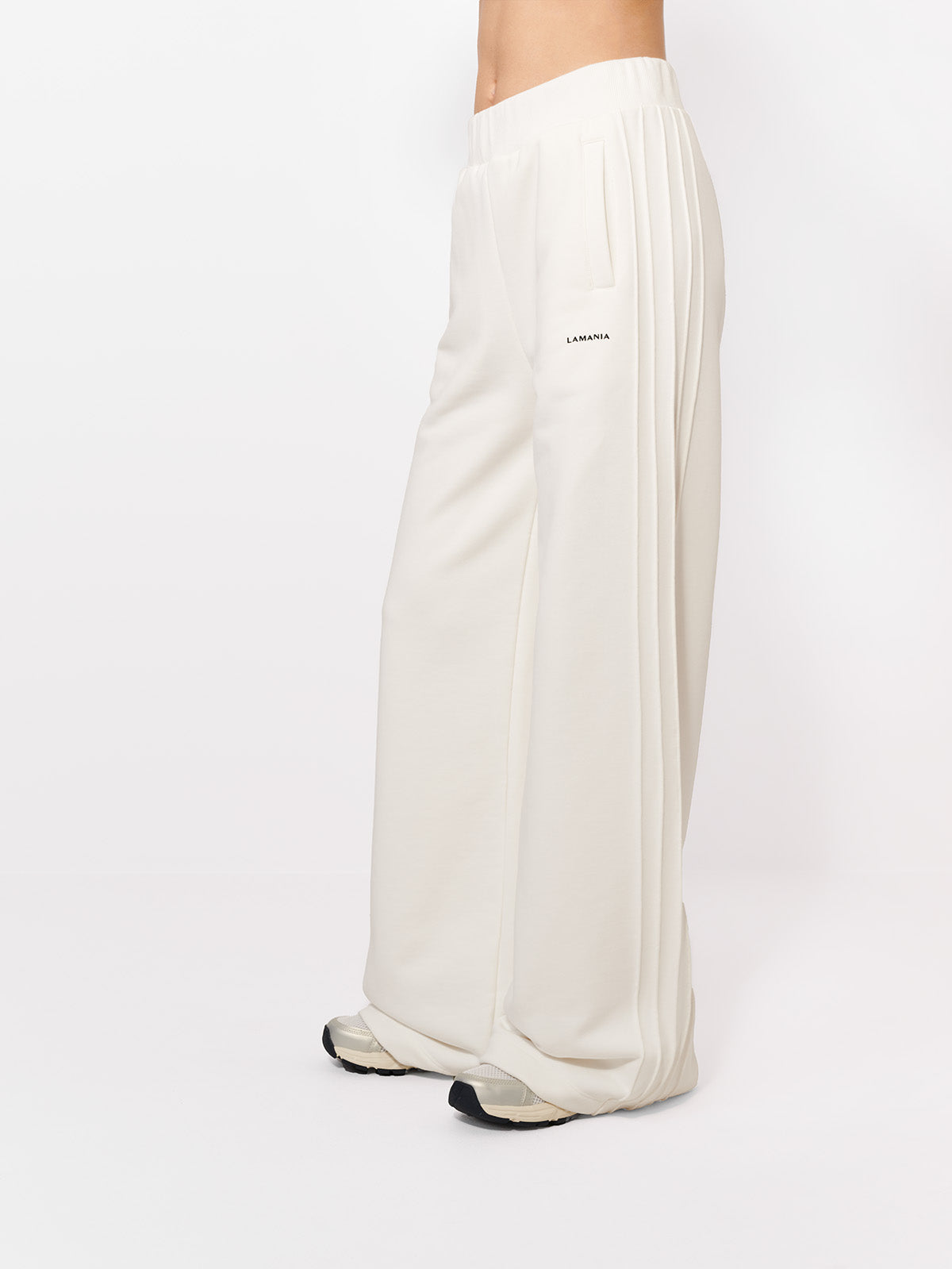 SPODNIE DRESOWE TUCK OFF-WHITE