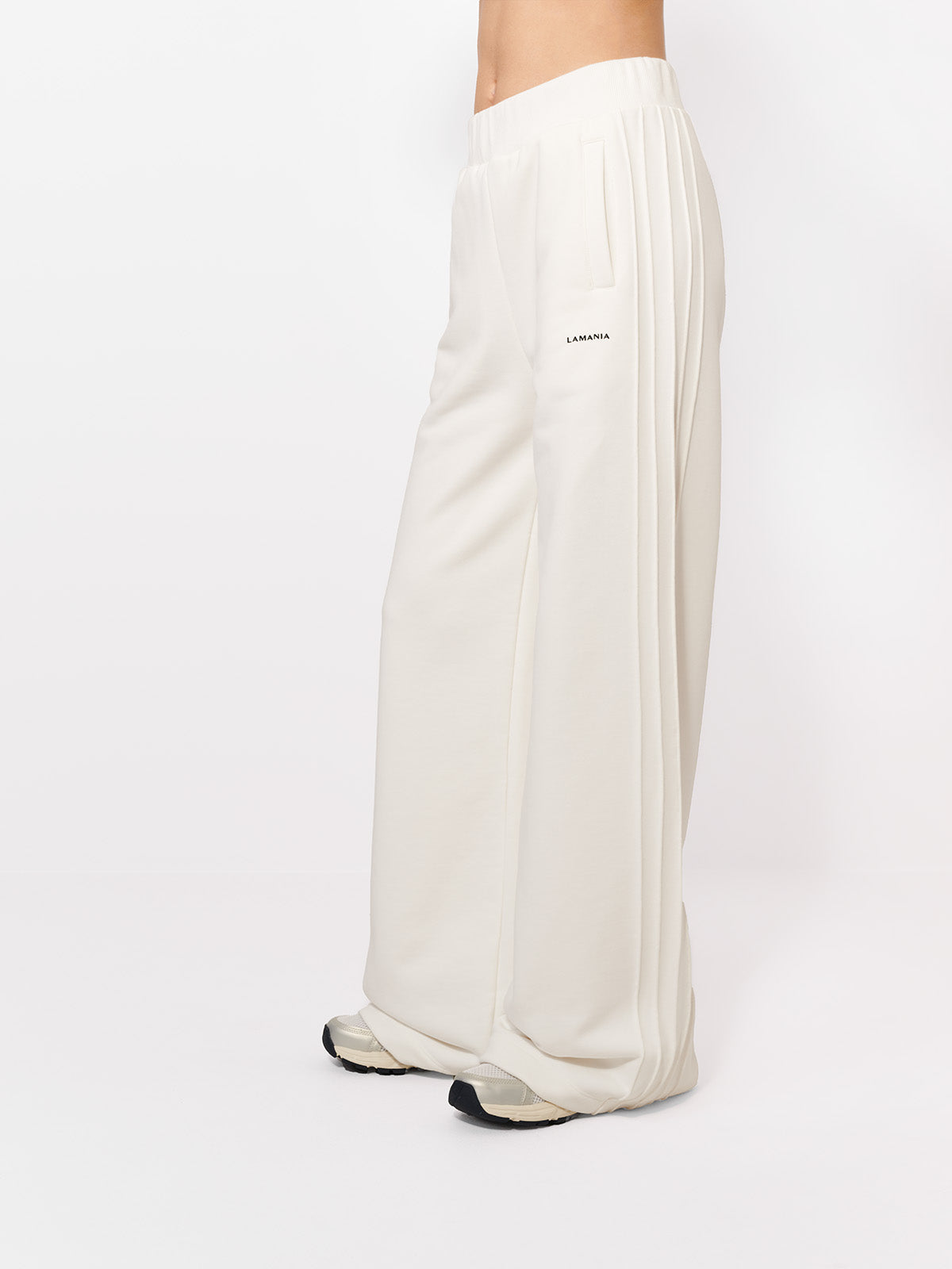 SPODNIE DRESOWE TUCK OFF-WHITE