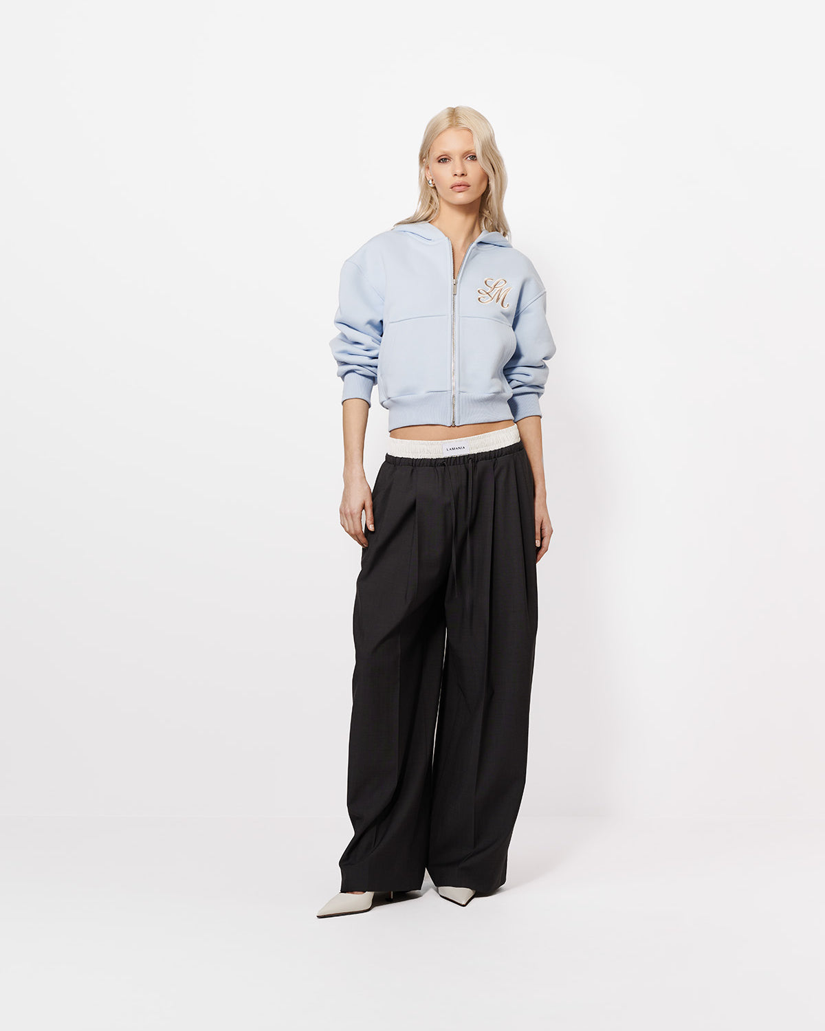 BLUZA Z KAPTUREM TOVI PEARL BLUE