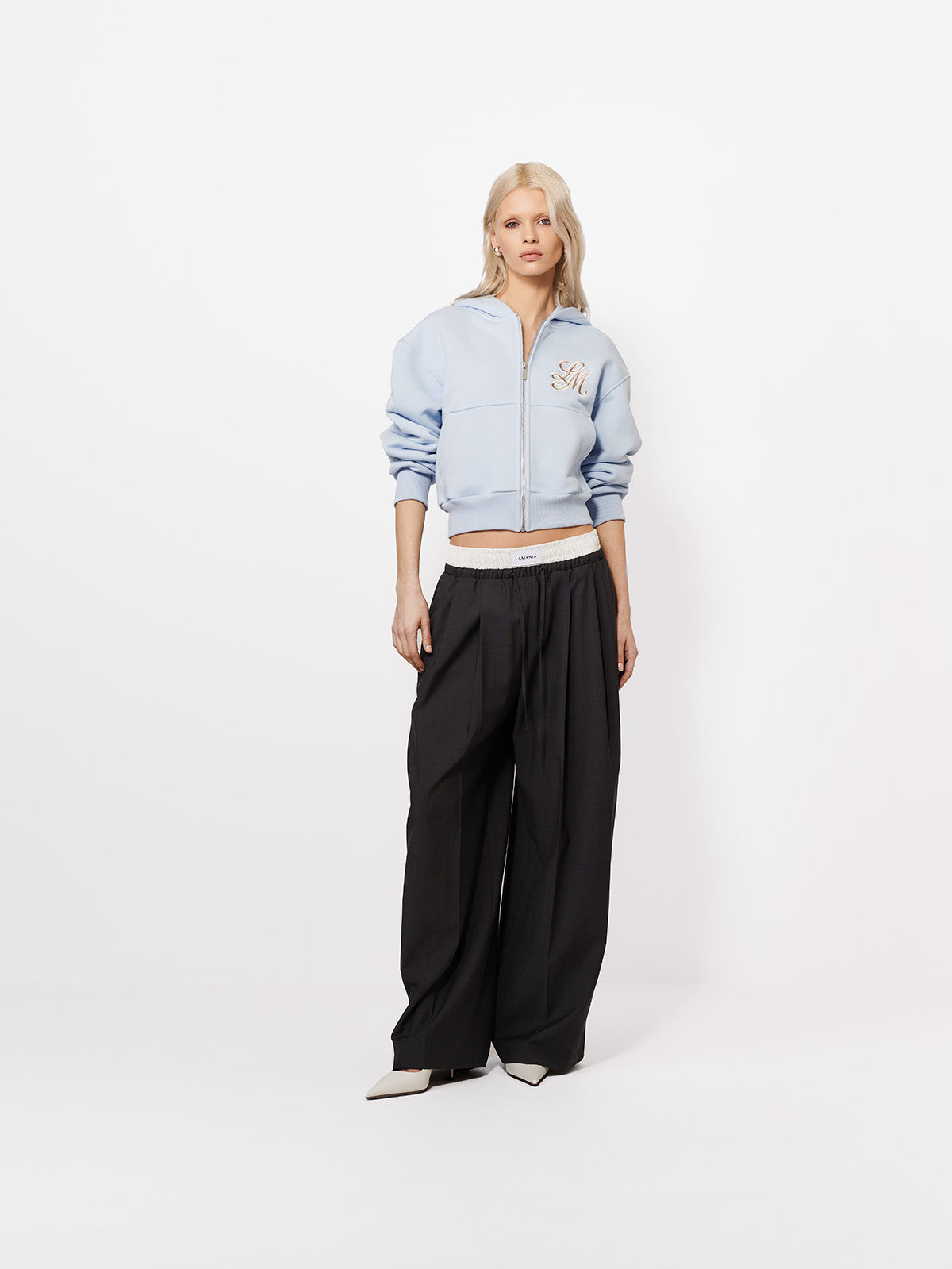 BLUZA Z KAPTUREM TOVI PEARL BLUE