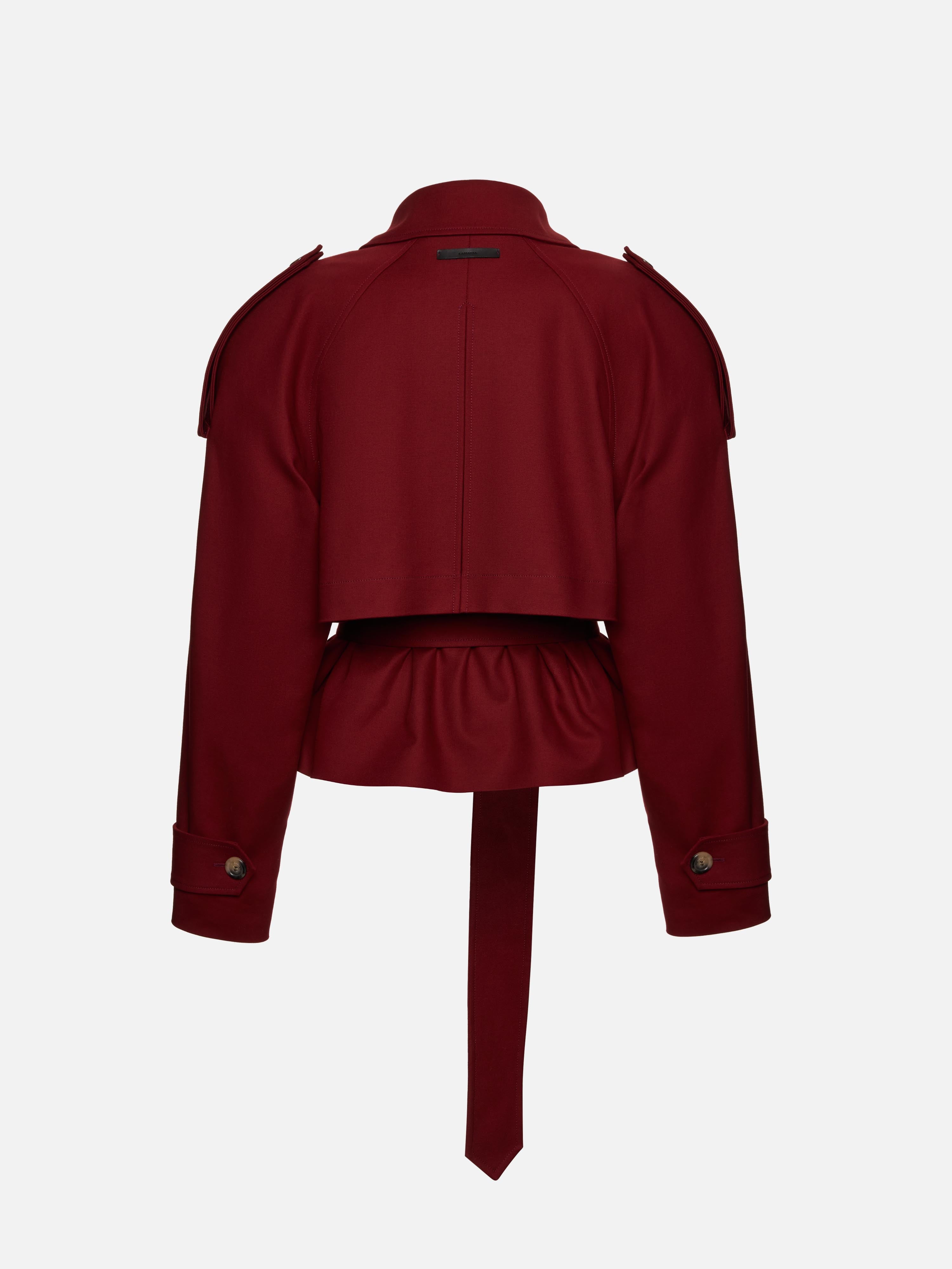 PŁASZCZ KARTER BURGUNDY