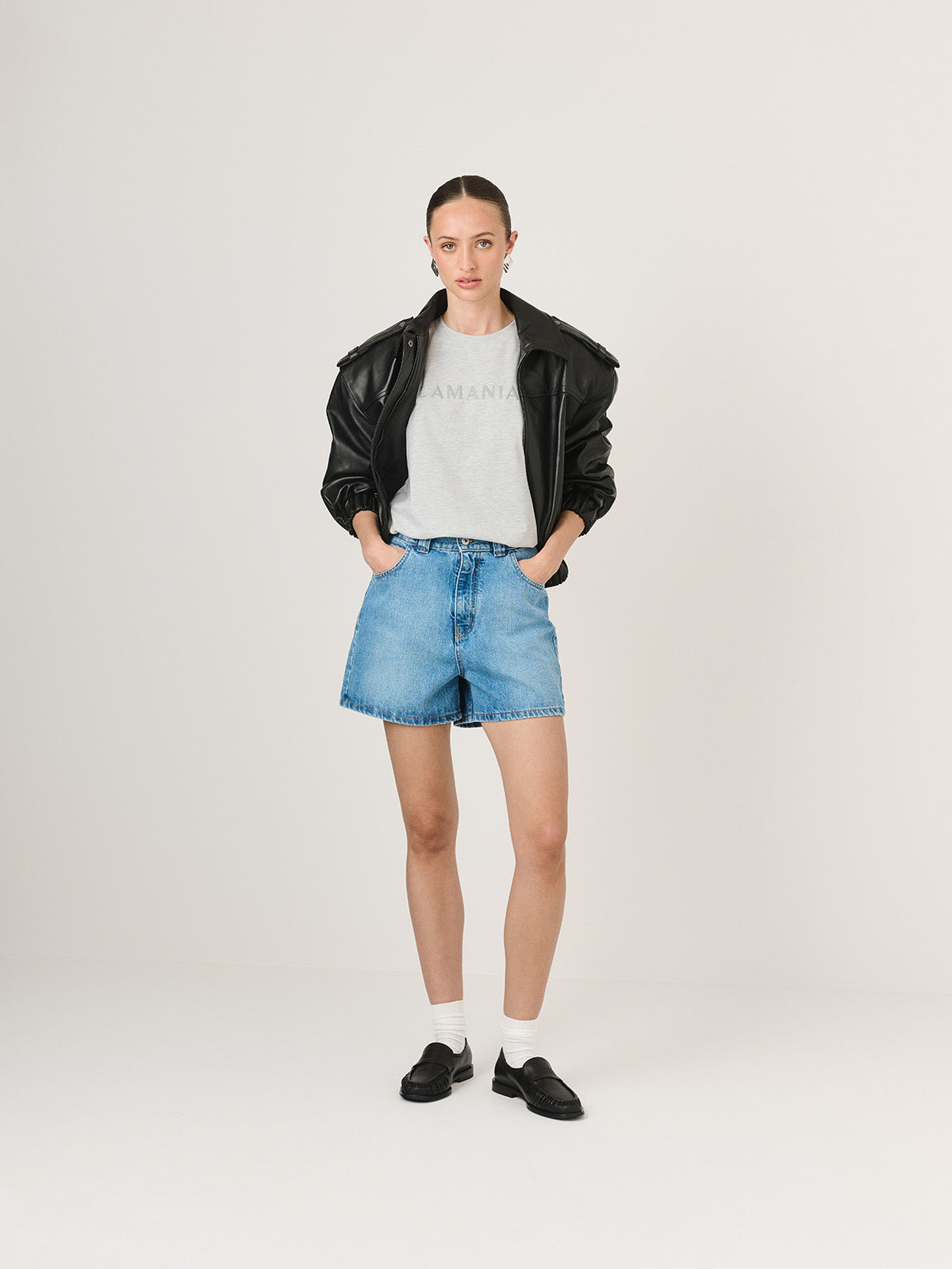 T-SHIRT LUCY LIGHT GREY MELANGE