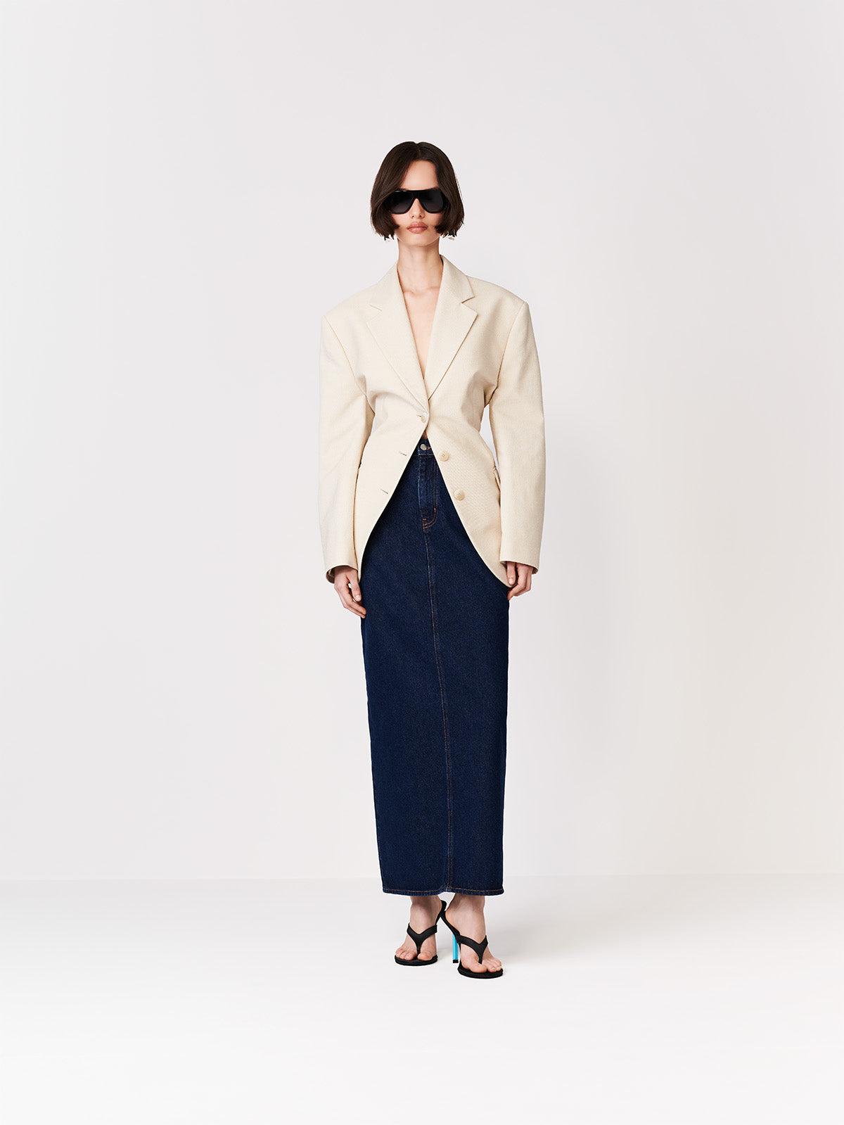 JEANSOWA SPÓDNICA MAXI CRUZ DARK INDYGO