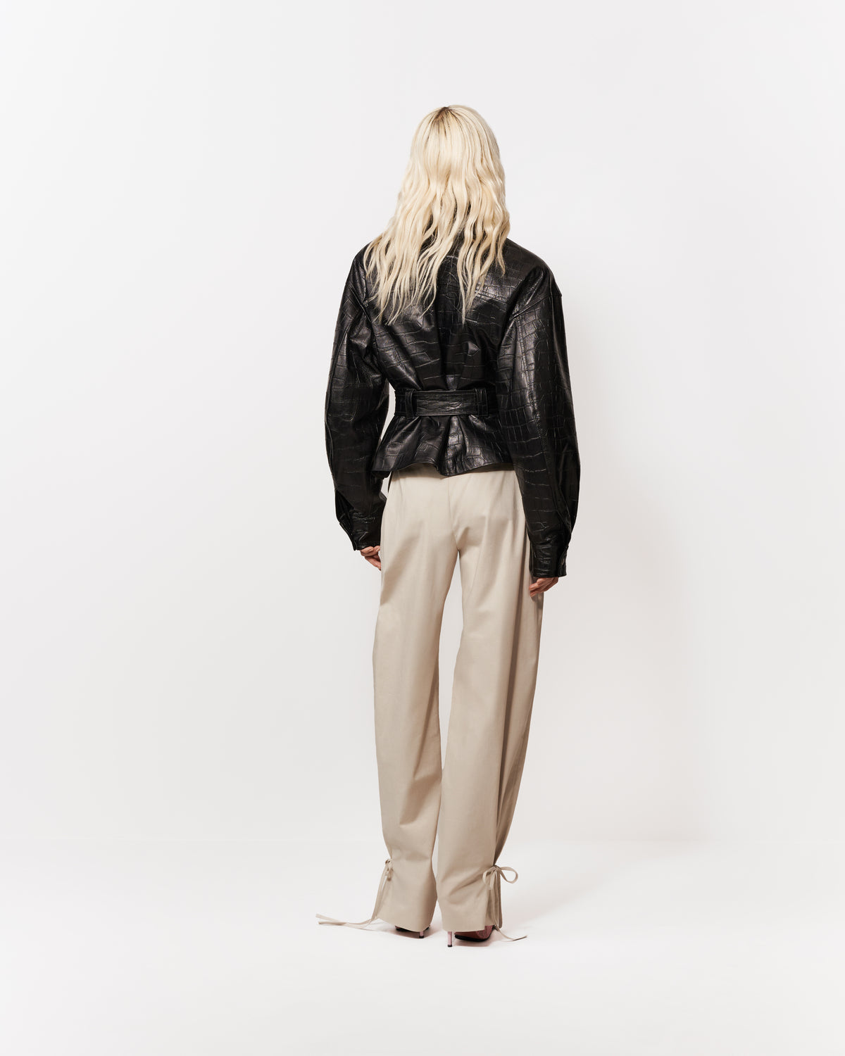 SPODNIE JOAN STONE BEIGE