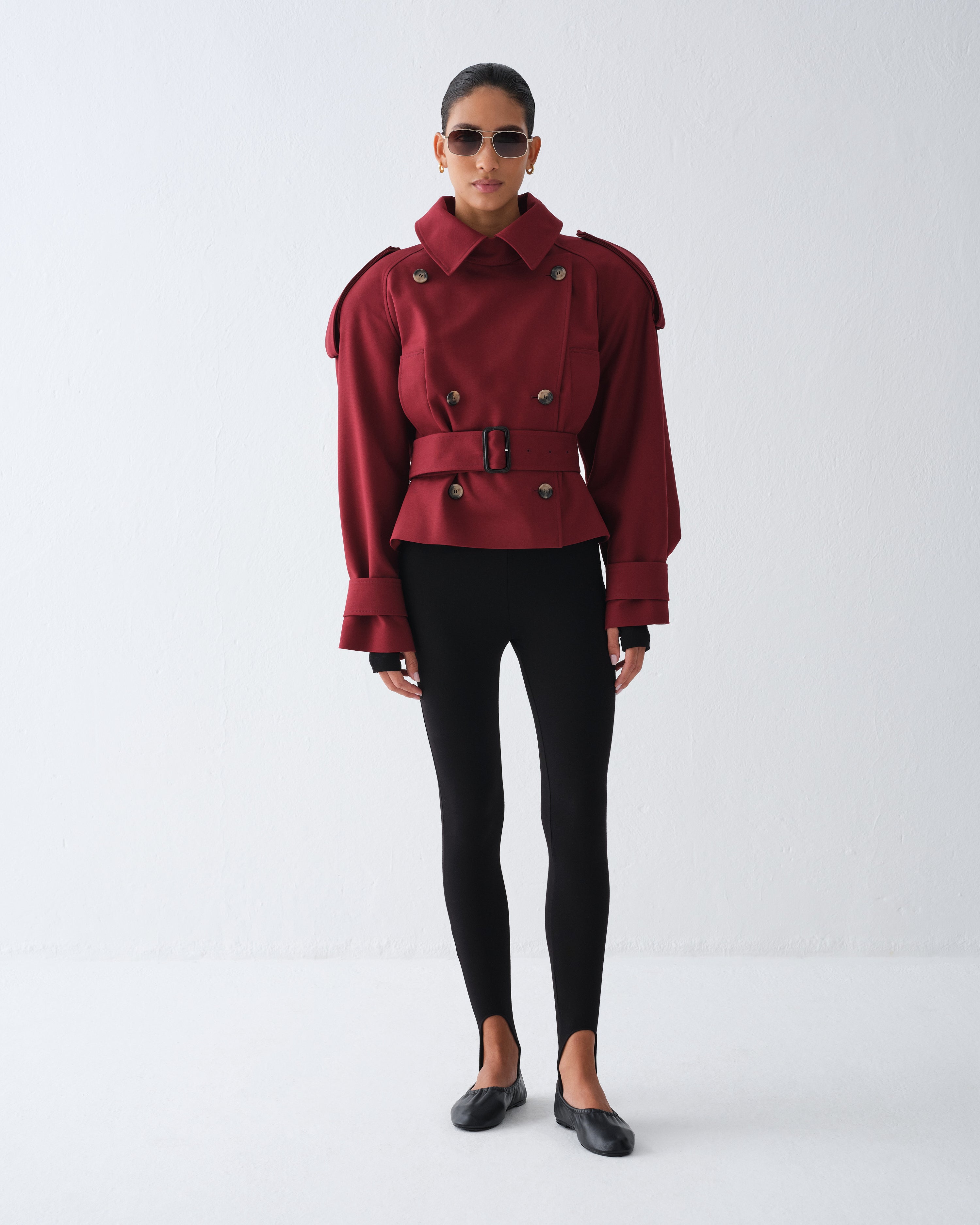 PŁASZCZ KARTER BURGUNDY