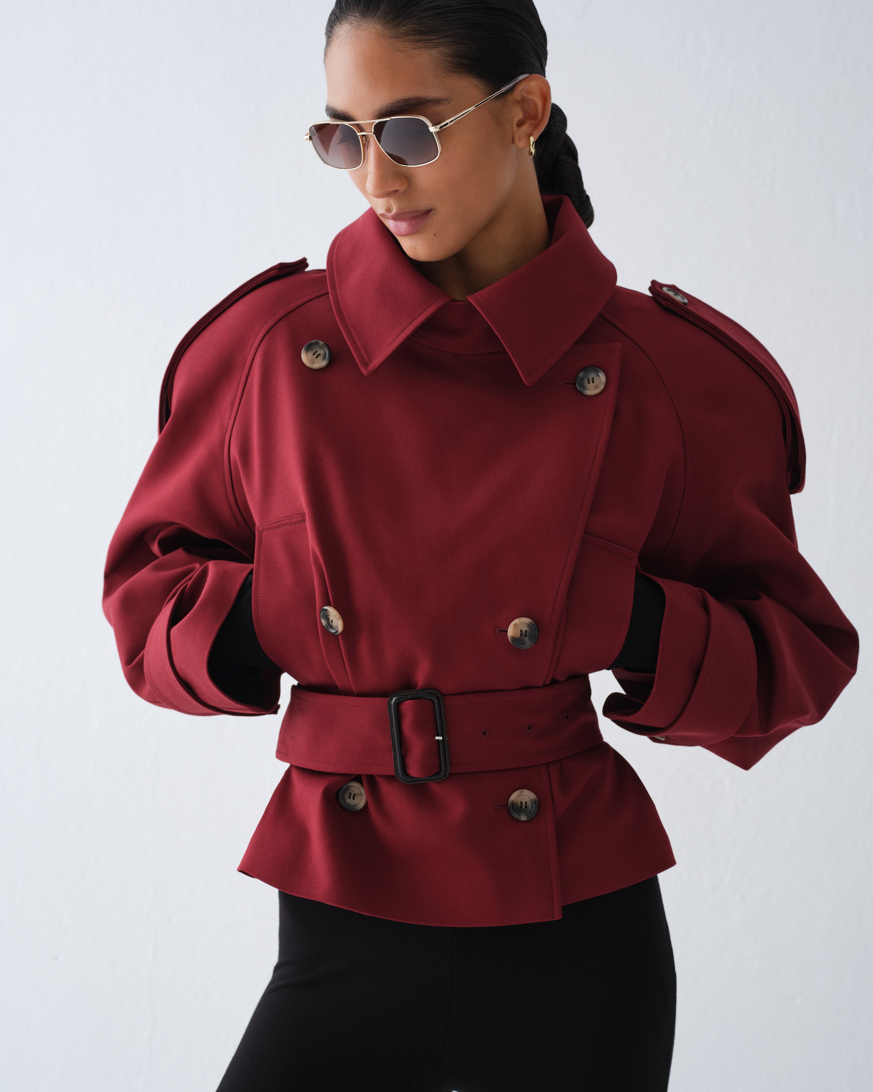 PŁASZCZ KARTER BURGUNDY