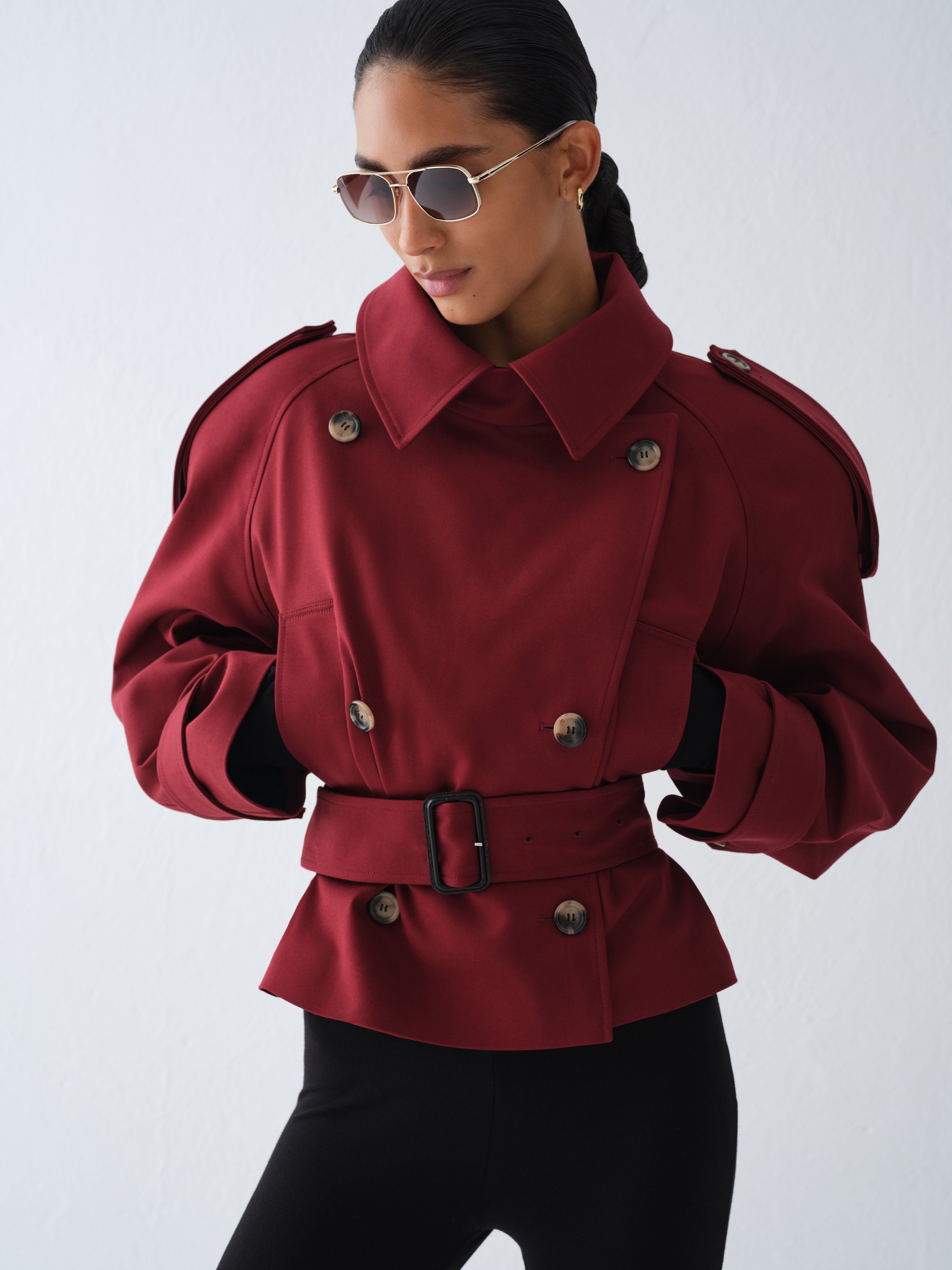 PŁASZCZ KARTER BURGUNDY