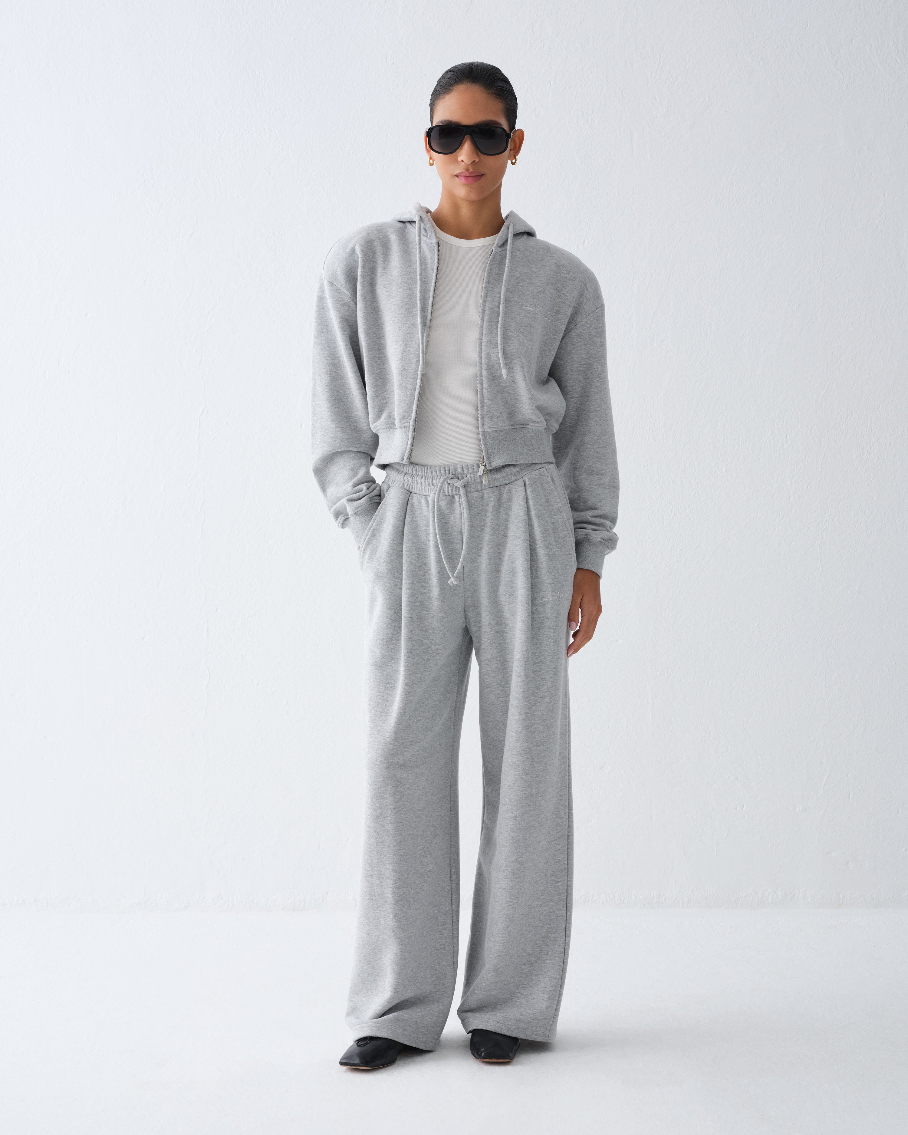 SPODNIE DRESOWE ALEN LIGHT GREY MELANGE