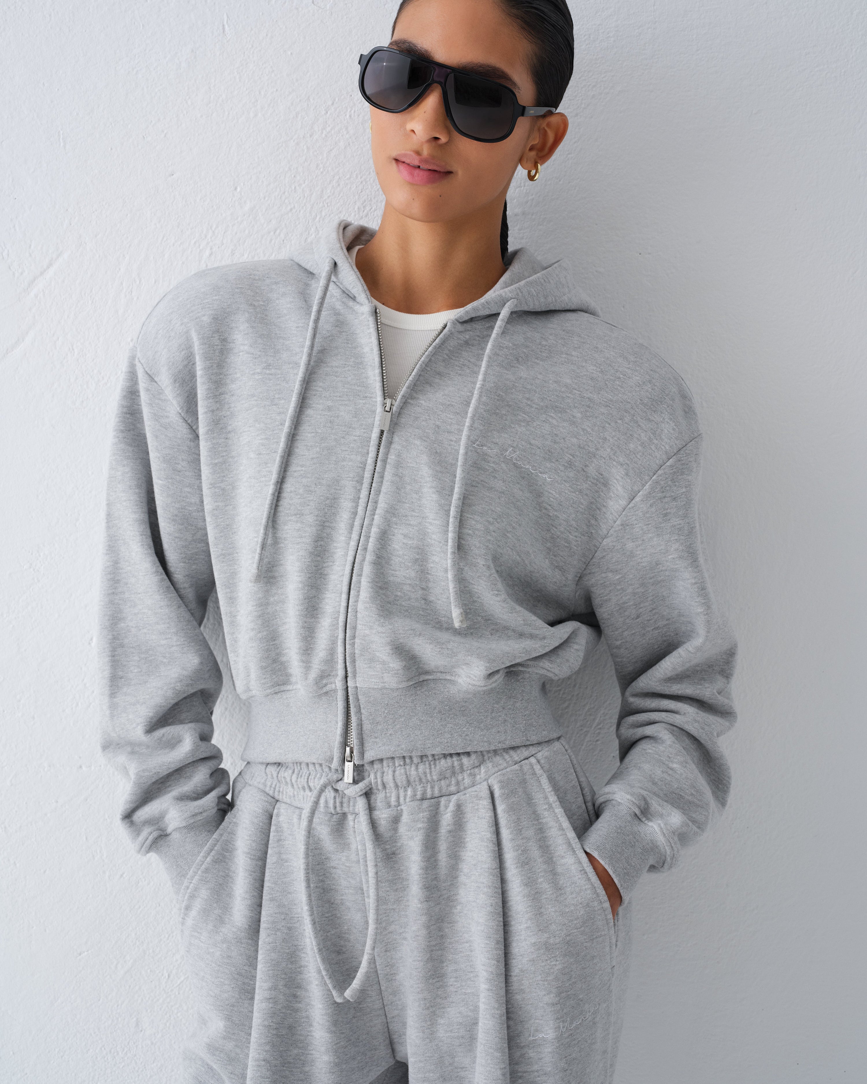BLUZA LUCCA LIGHT GREY MELANGE