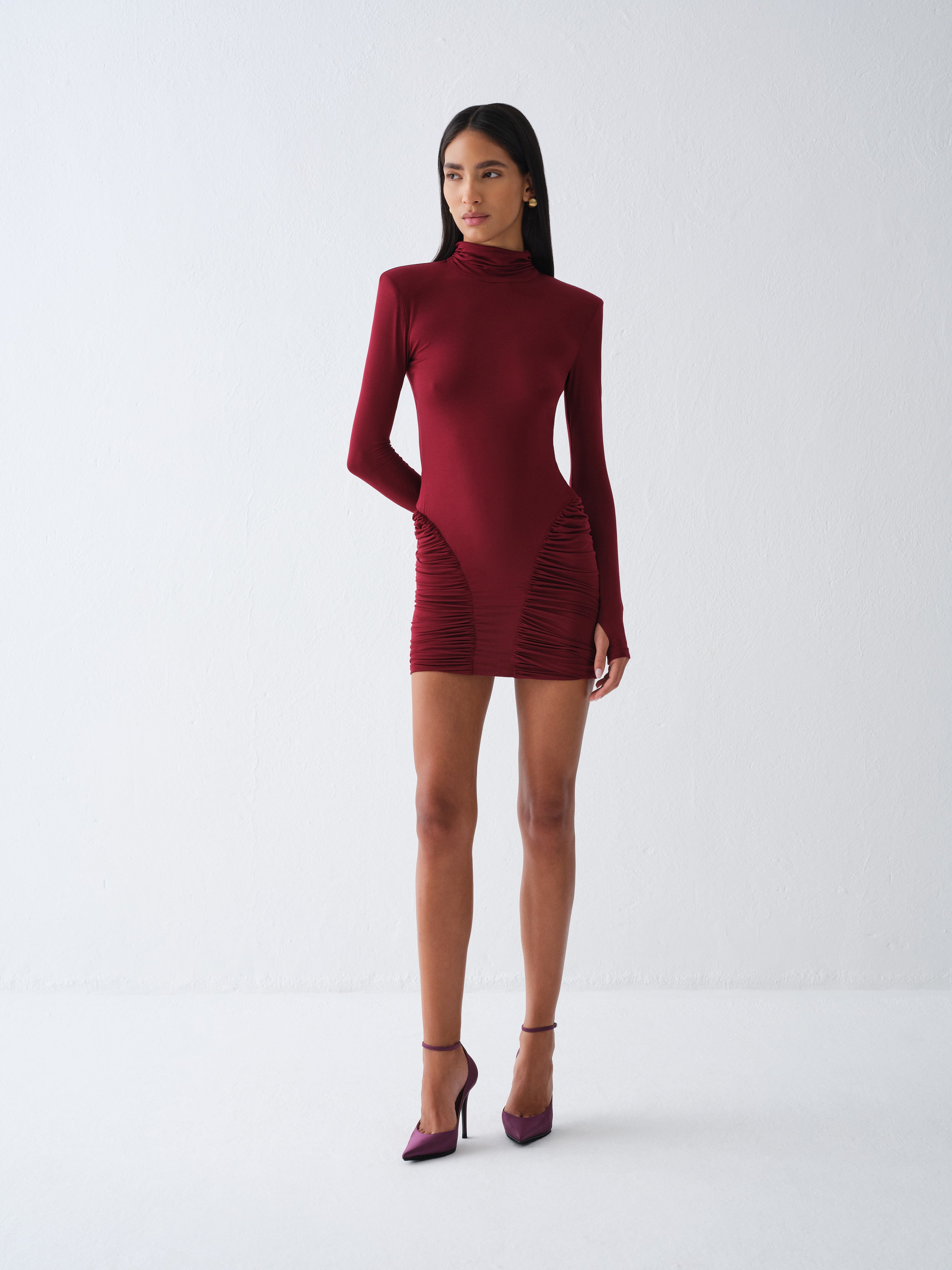 SUKIENKA MINI ORELIS BURGUNDY