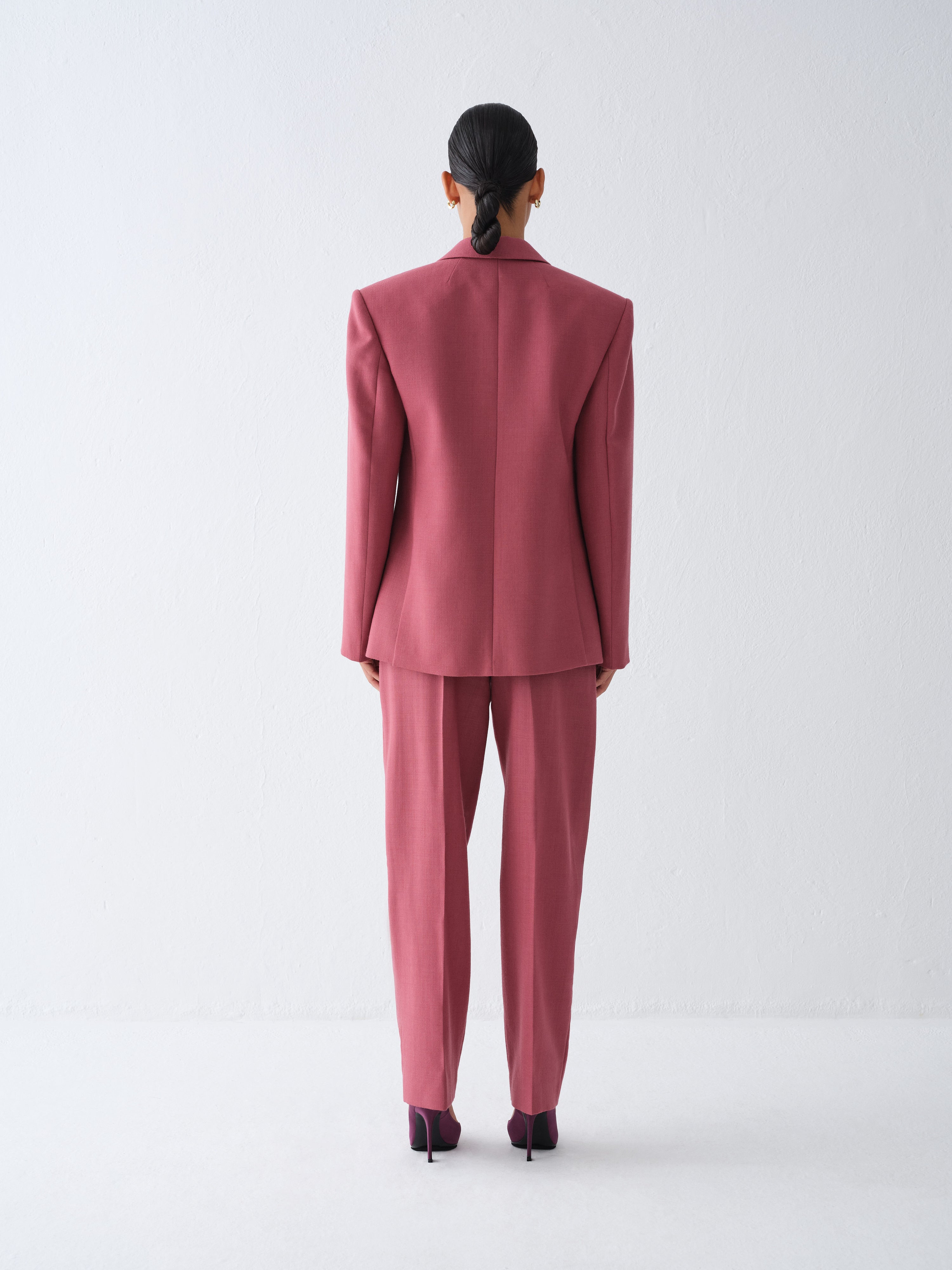 SPODNIE GARNITUROWE RENZO DUSTY PINK
