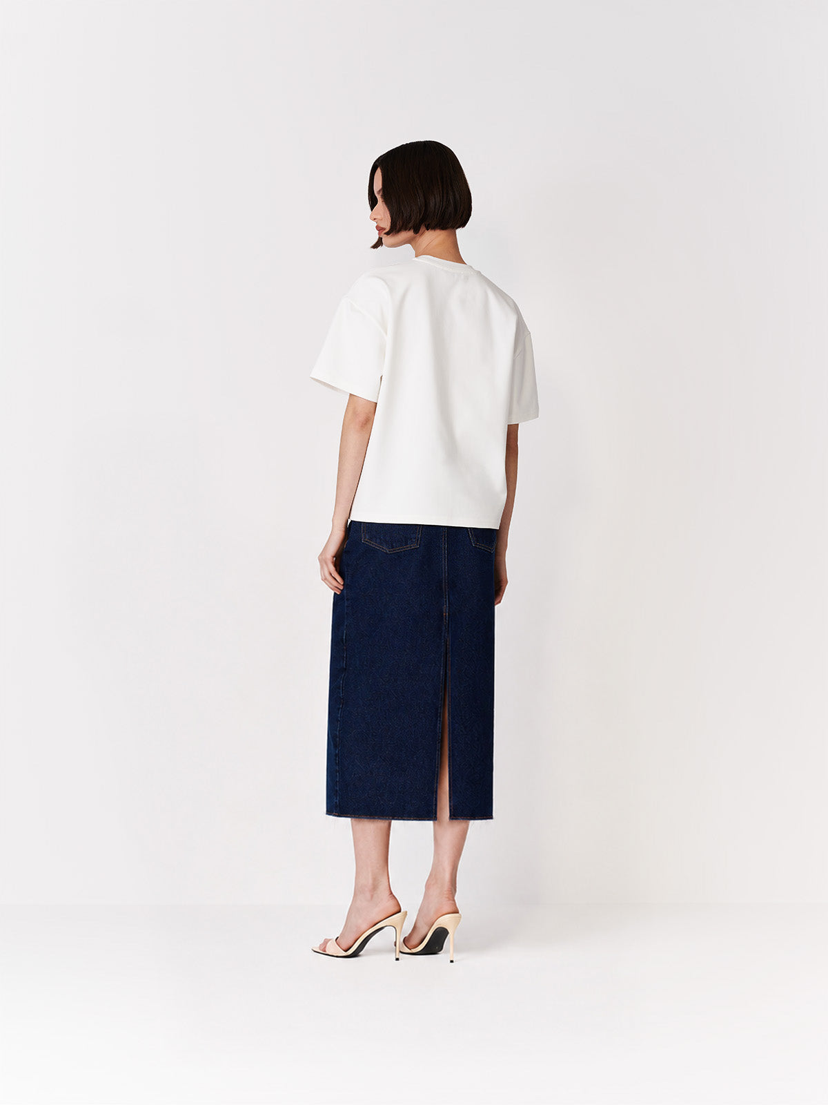 JEANSOWA SPÓDNICA MAXI CRUZ DARK INDYGO