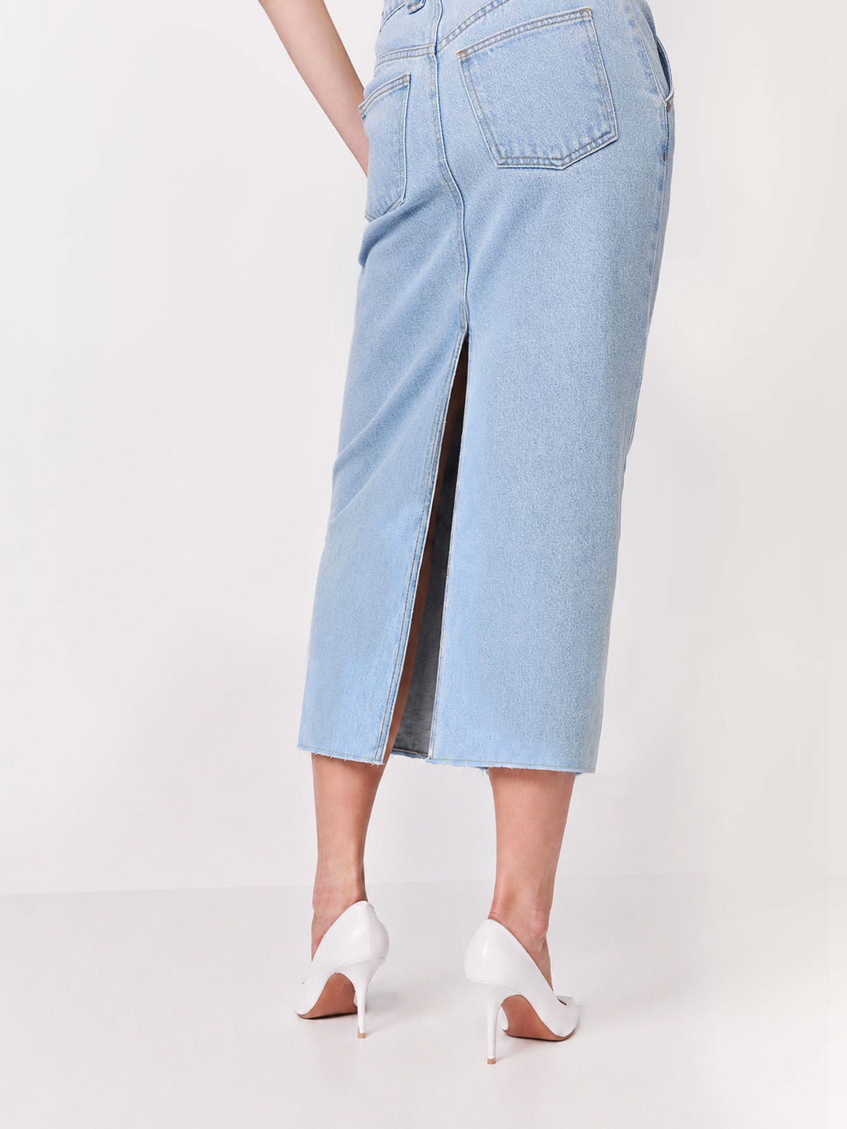 JEANSOWA SPÓDNICA MAXI CRUZ CLASSIC BLUE