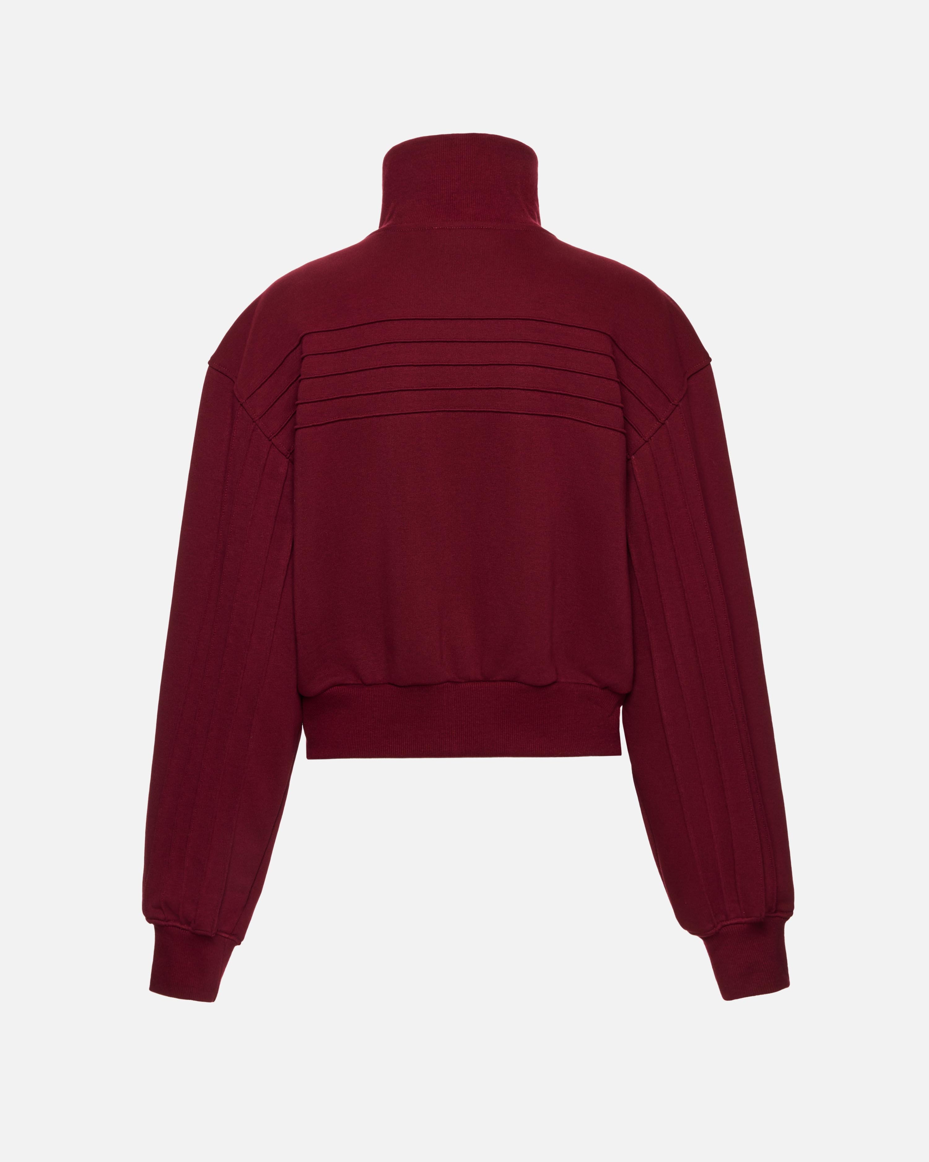 BLUZA ROZPINANA PIN BURGUNDY