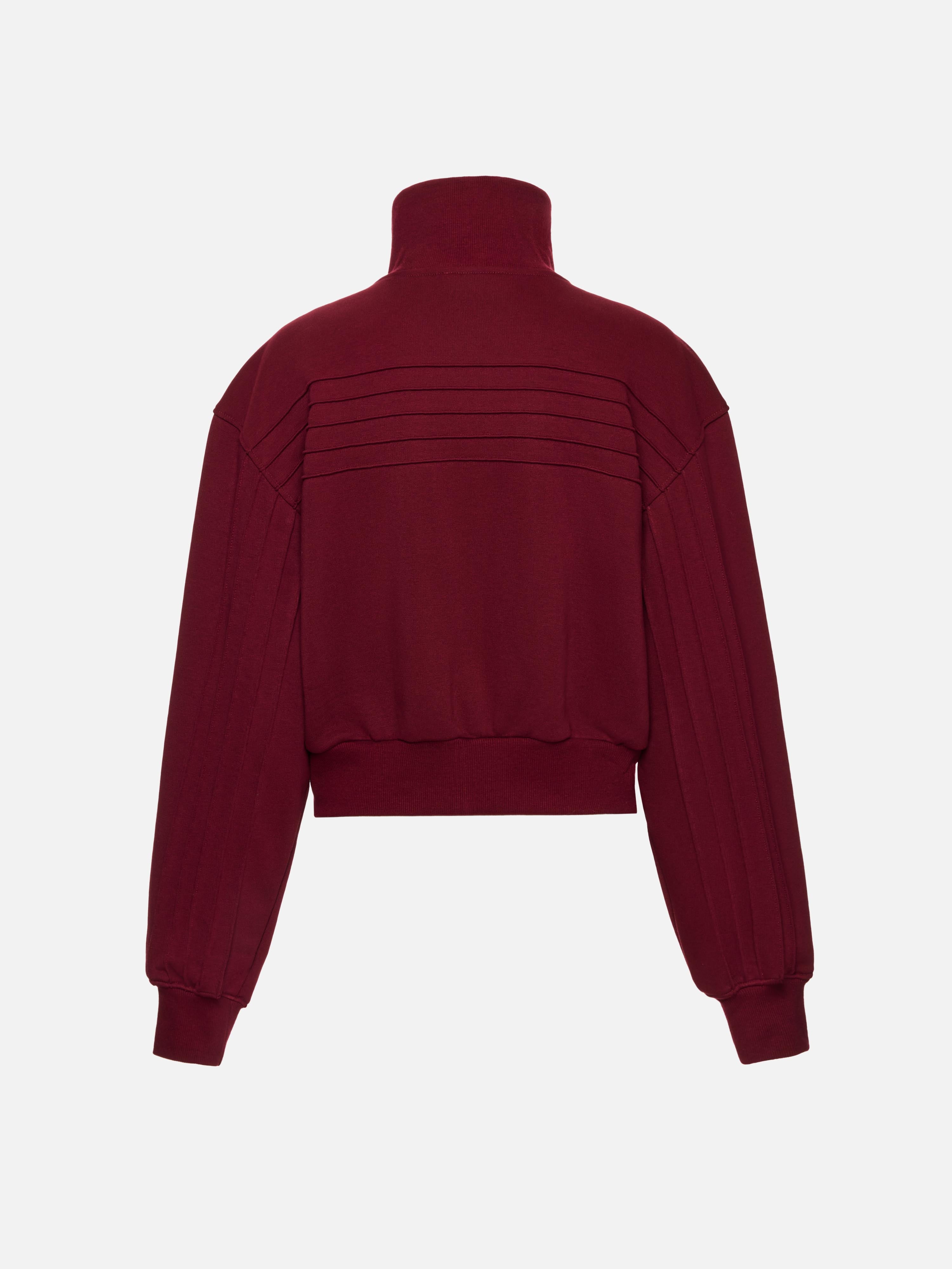 BLUZA ROZPINANA PIN BURGUNDY