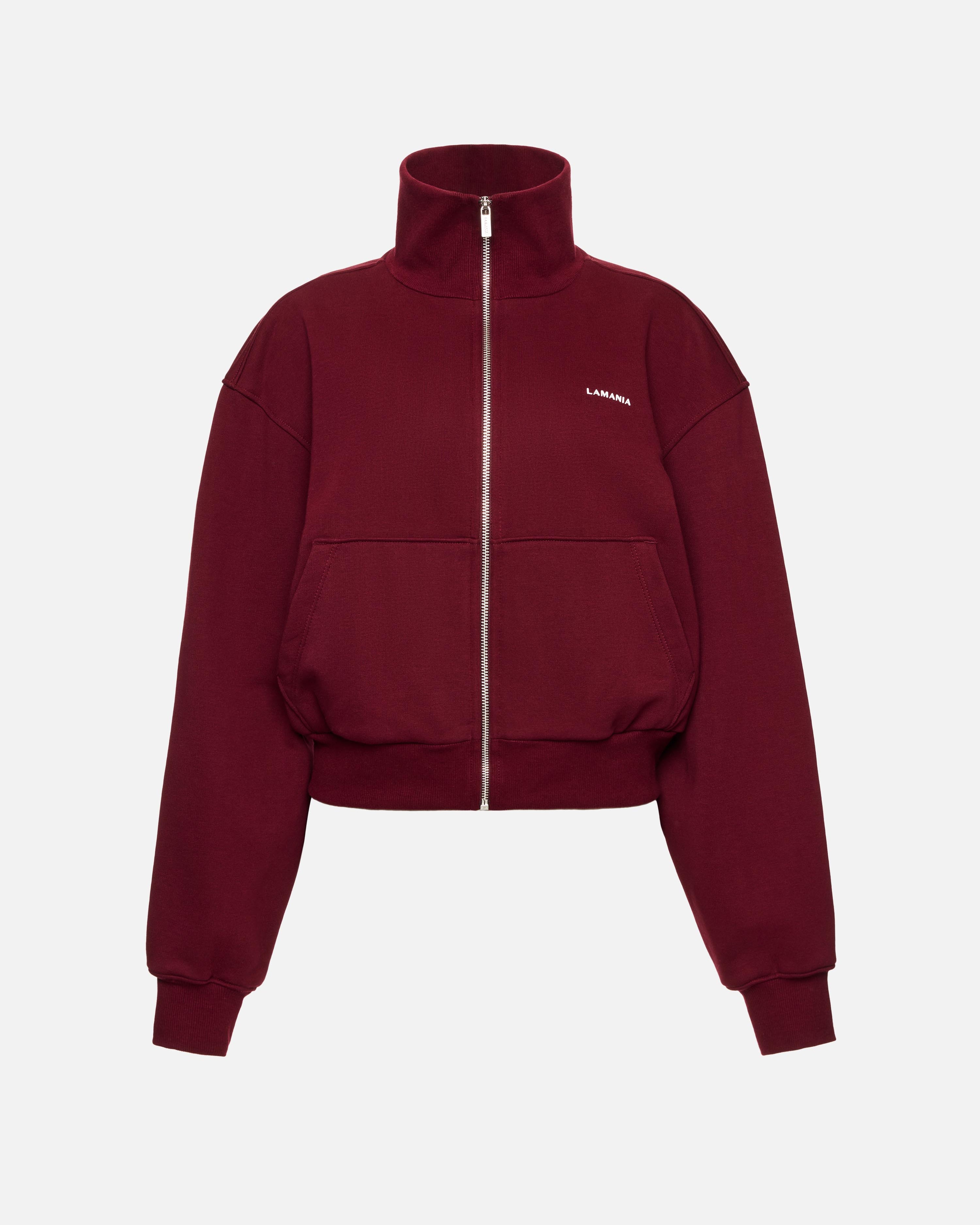 BLUZA ROZPINANA PIN BURGUNDY