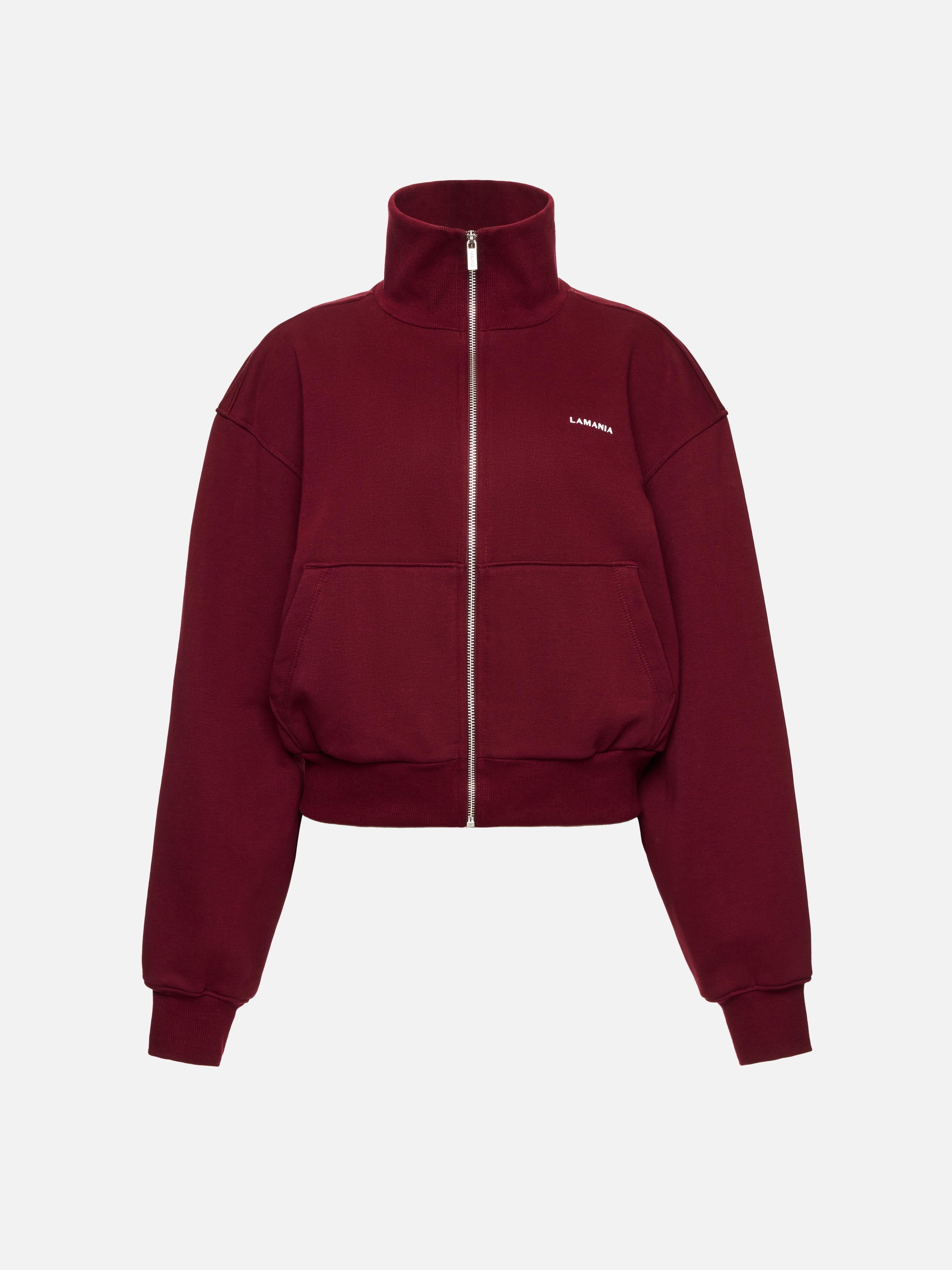 BLUZA ROZPINANA PIN BURGUNDY