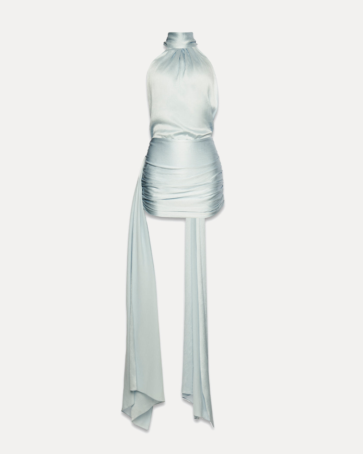 JEDWABNA SUKIENKA MINI RHODES BABY BLUE