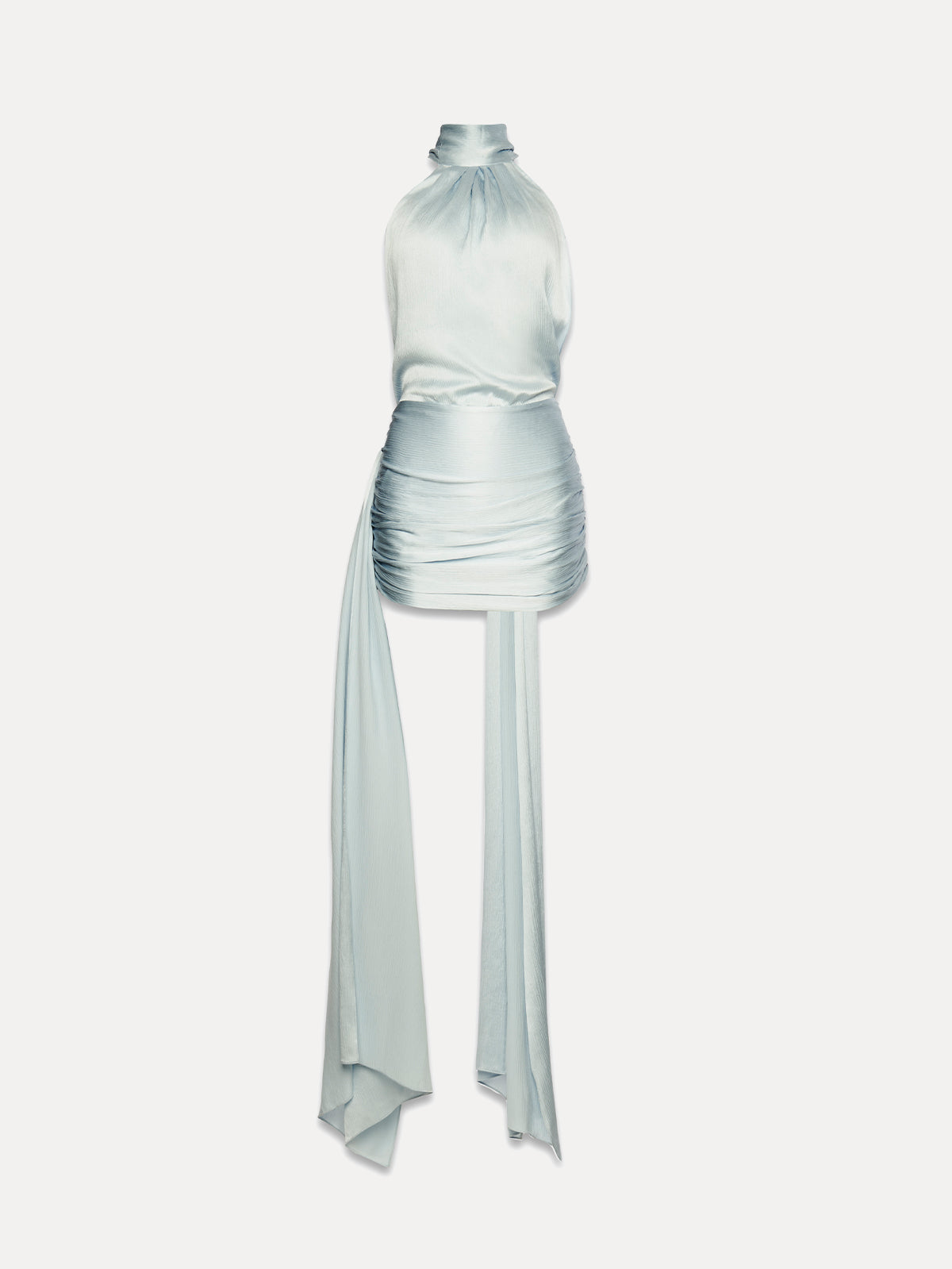 JEDWABNA SUKIENKA MINI RHODES BABY BLUE