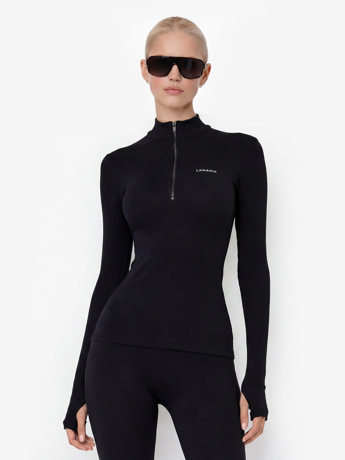 LONGSLEEVE SHERYL BLACK-WHITE