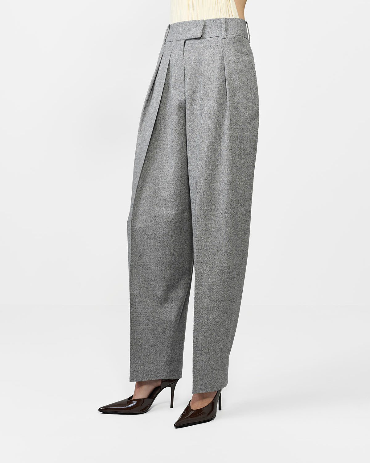 SPODNIE GARNITUROWE DIDION GREY MELANGE