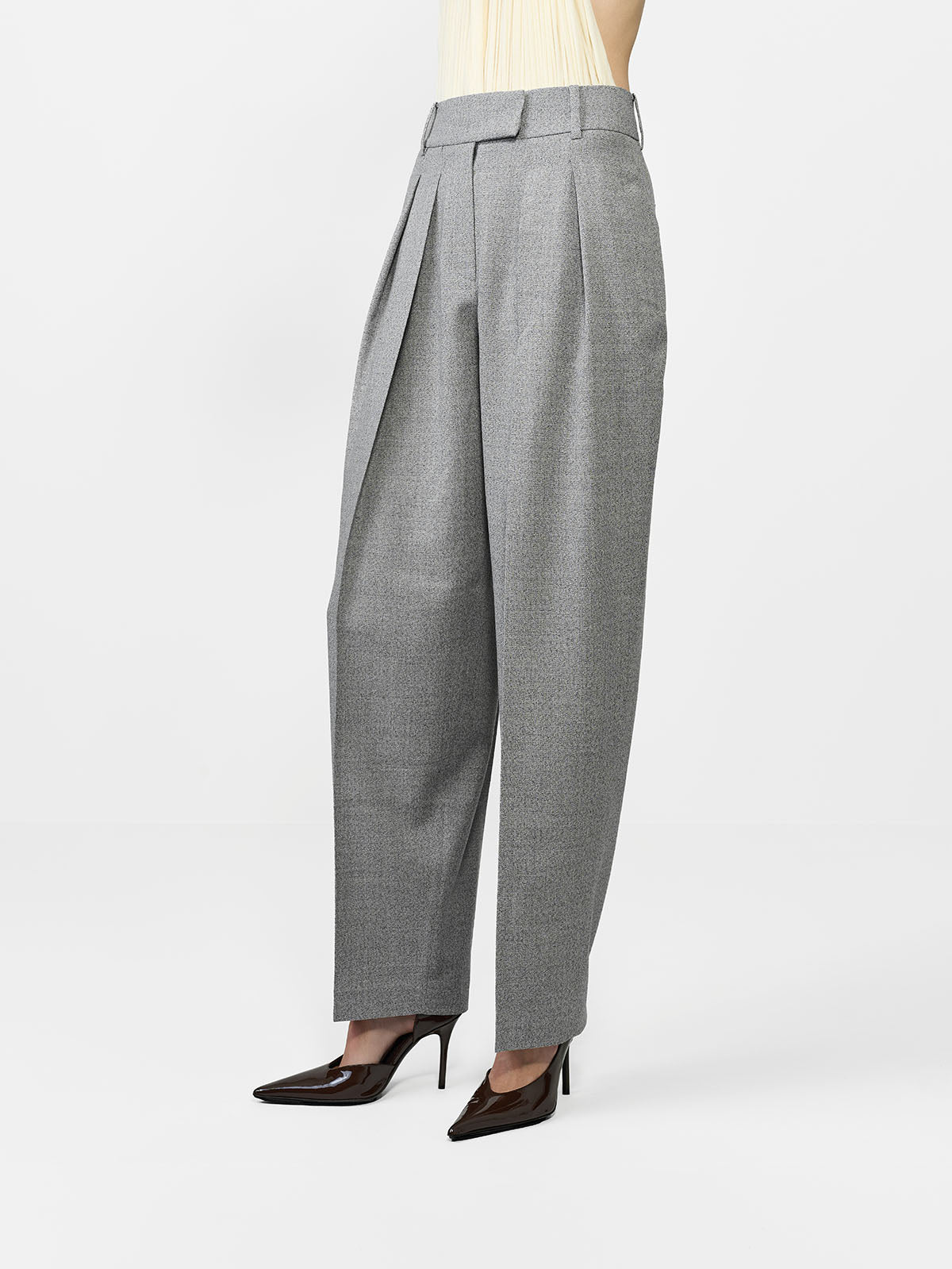 SPODNIE GARNITUROWE DIDION GREY MELANGE