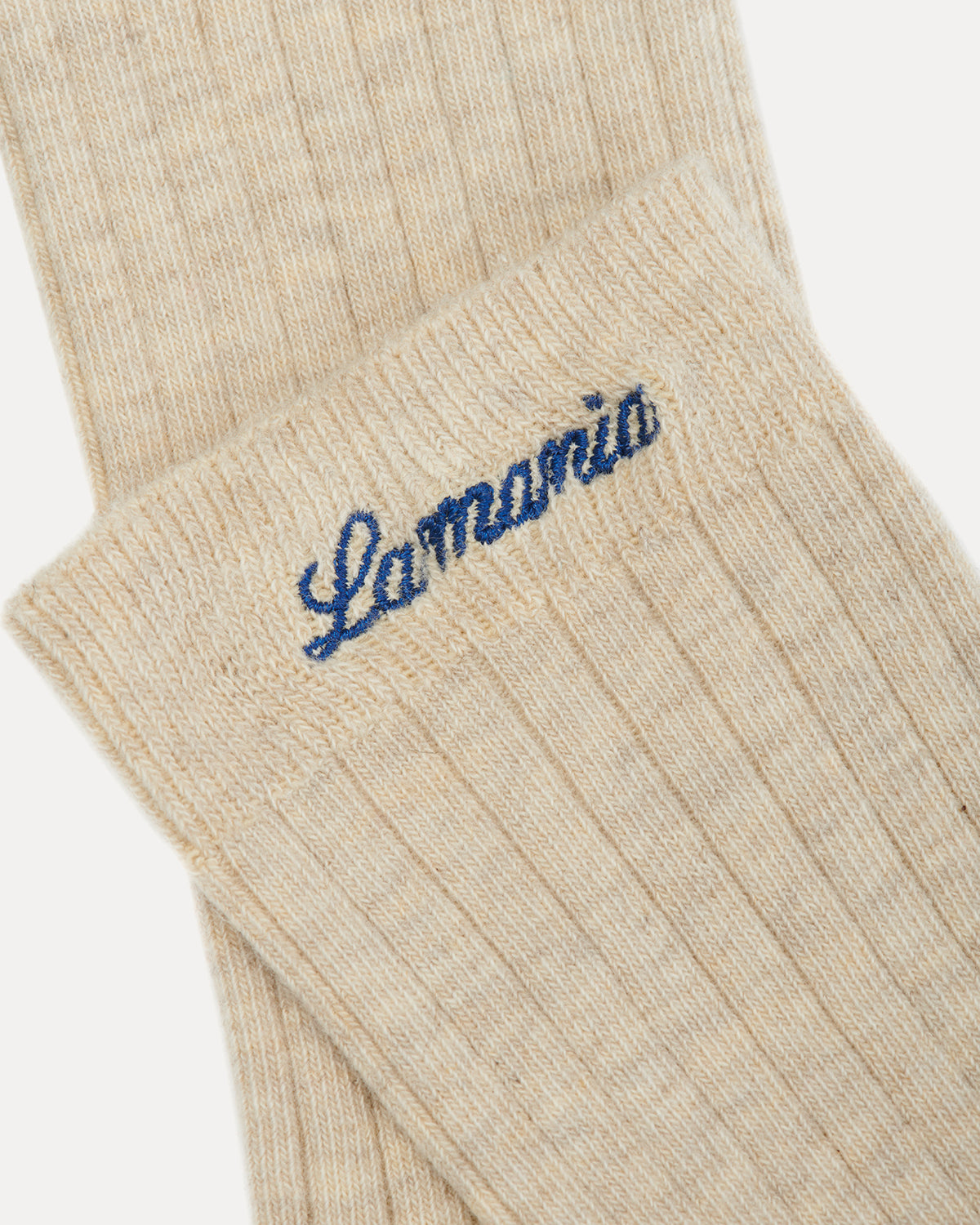 SKARPETKI RIBBED BEIGE 2 PACK