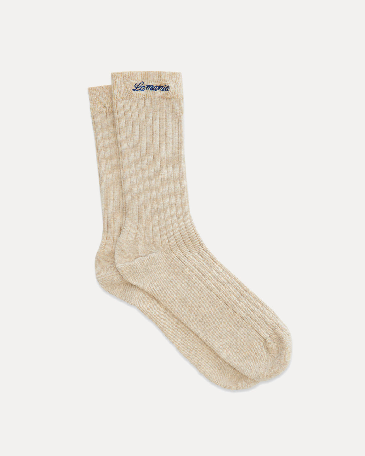 SKARPETKI RIBBED BEIGE 2 PACK