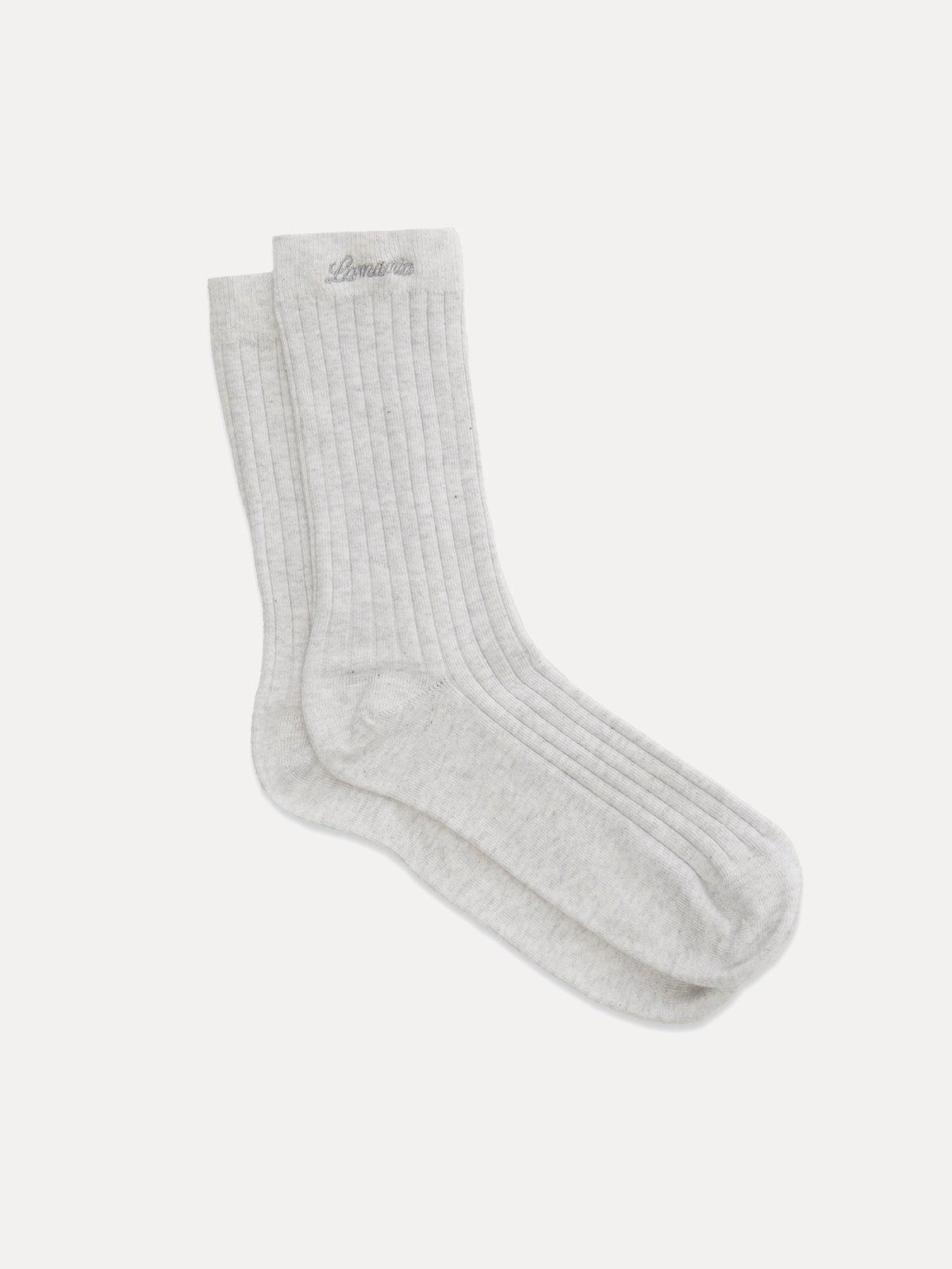 SKARPETKI RIBBED GREY 2 PACK
