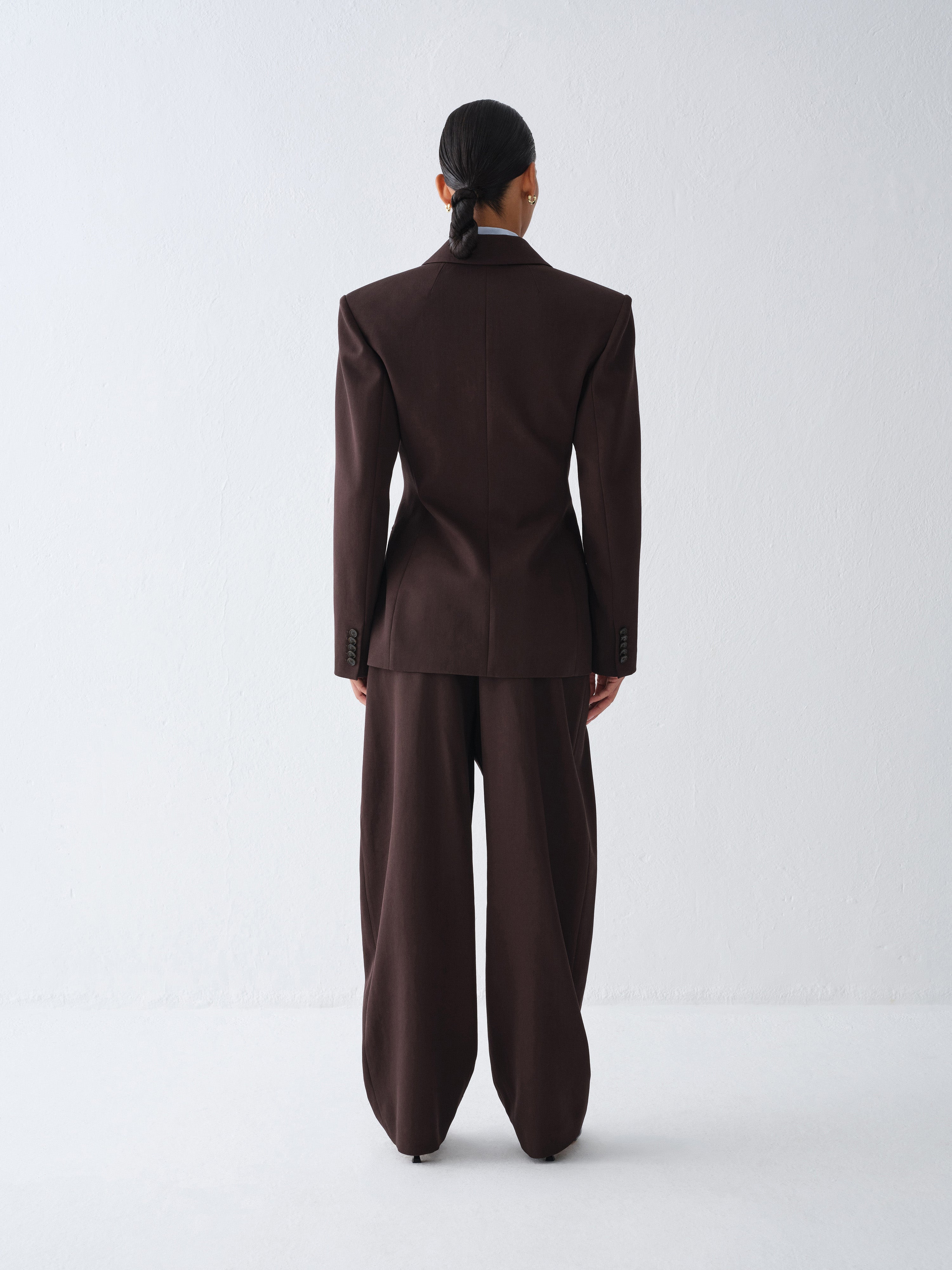SPODNIE GARNITUROWE MAVION DARK CHOCOLATE