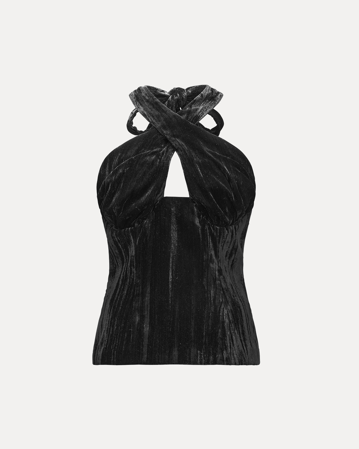 TOP GORSETOWY CHIC BLACK