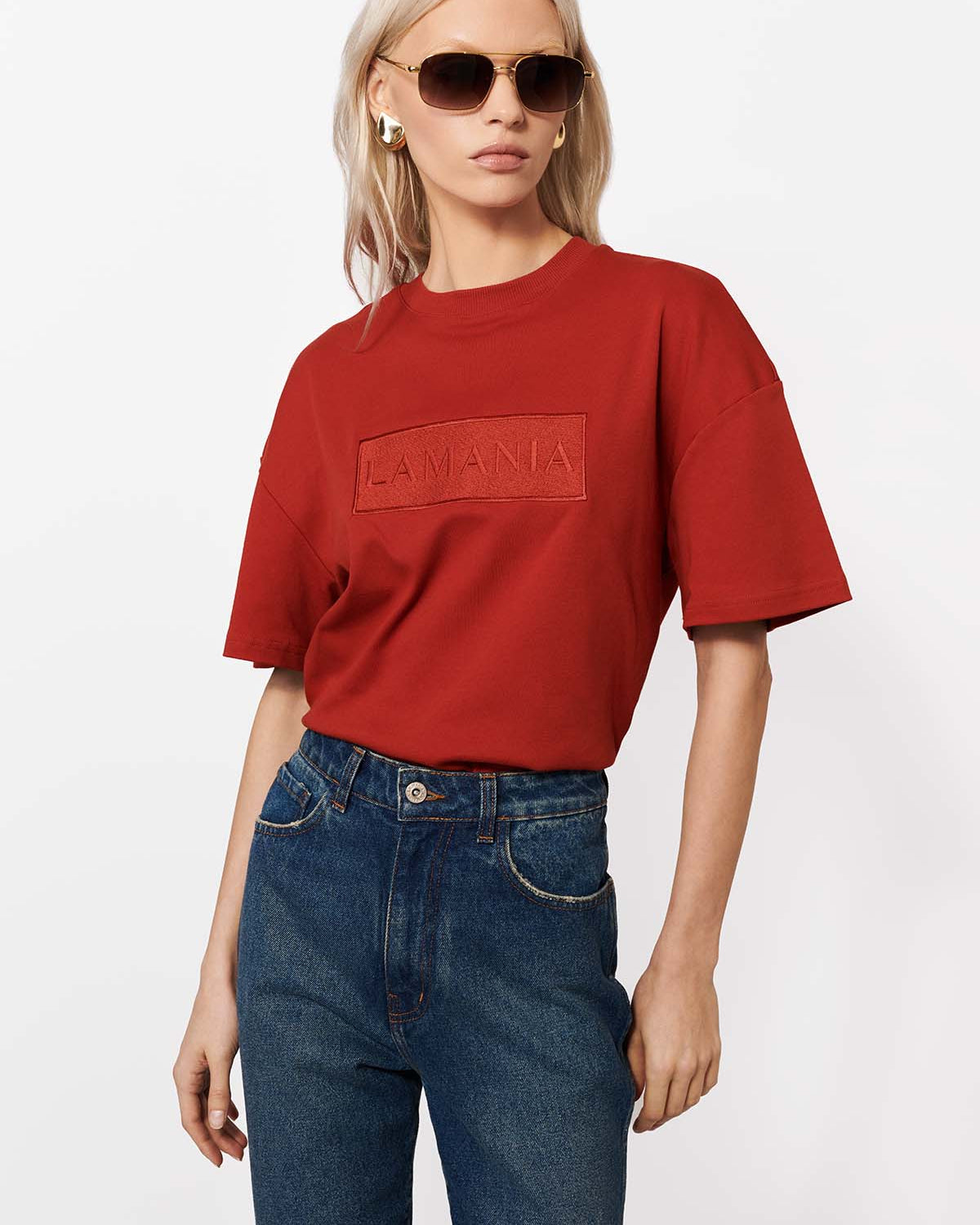 T-SHIRT ALISA BRICK RED