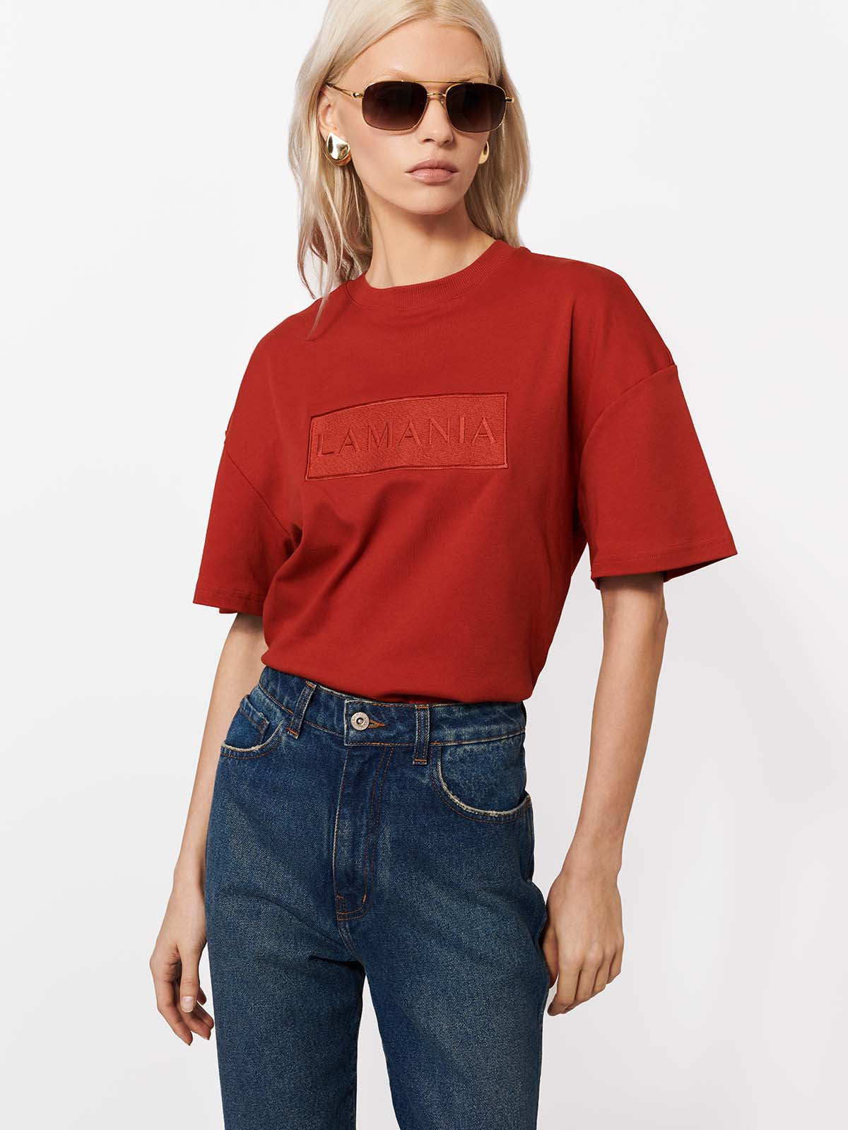 T-SHIRT ALISA BRICK RED