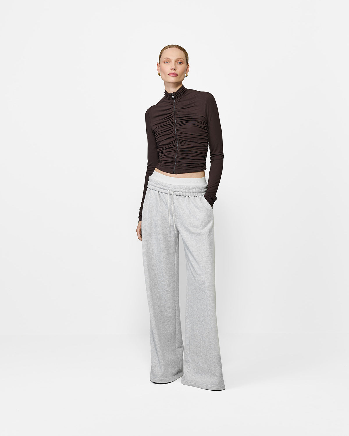 LONGSLEEVE ANNIKA DARK CHOCOLATE
