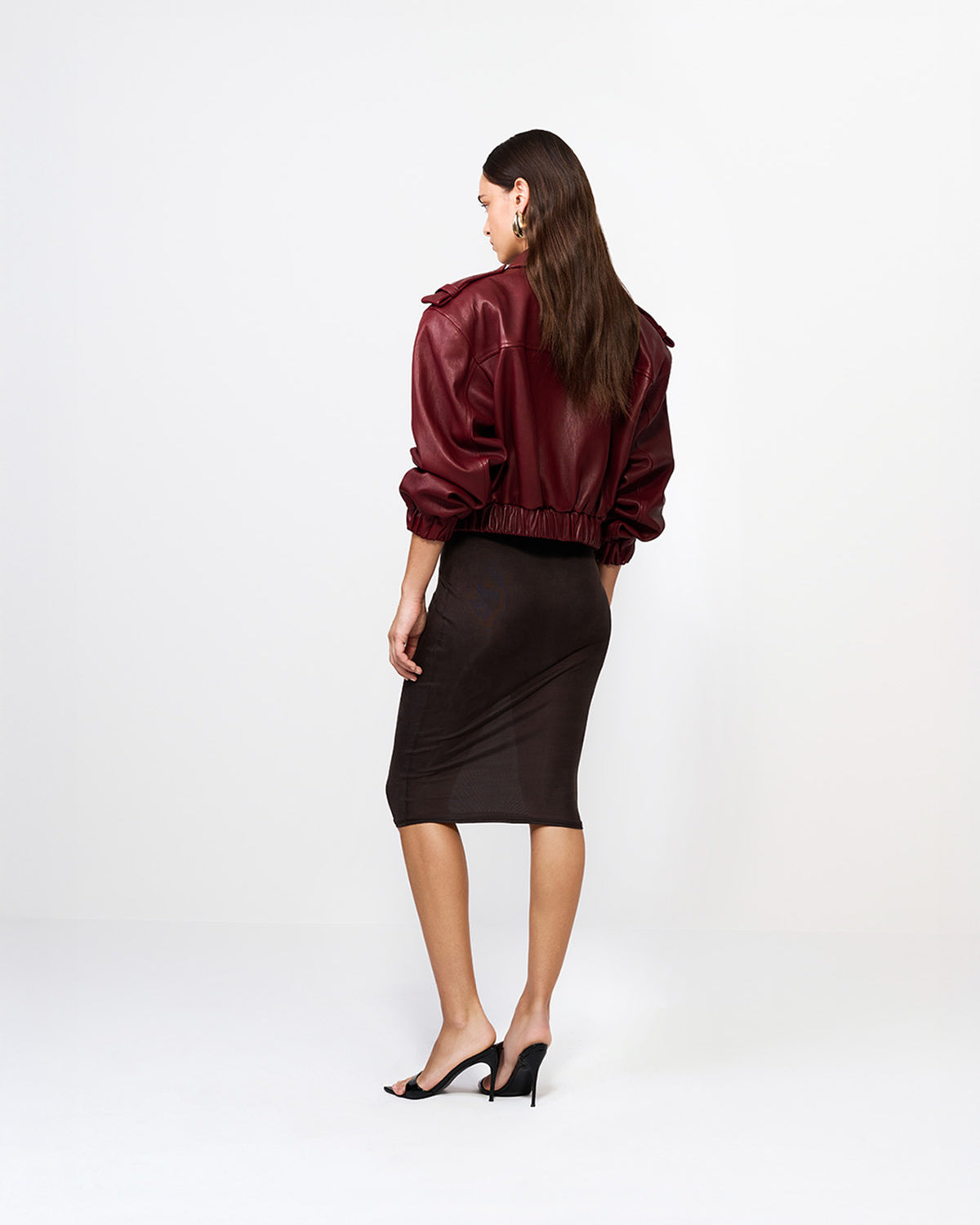 KURTKA SKÓRZANA BERLIN BURGUNDY