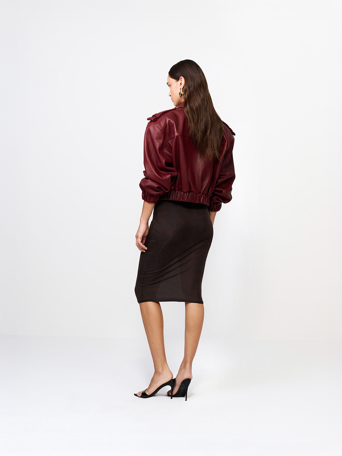 KURTKA SKÓRZANA BERLIN BURGUNDY