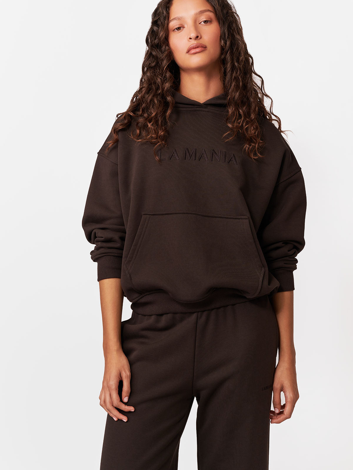 BLUZA Z KAPTUREM BROOK DARK CHOCOLATE