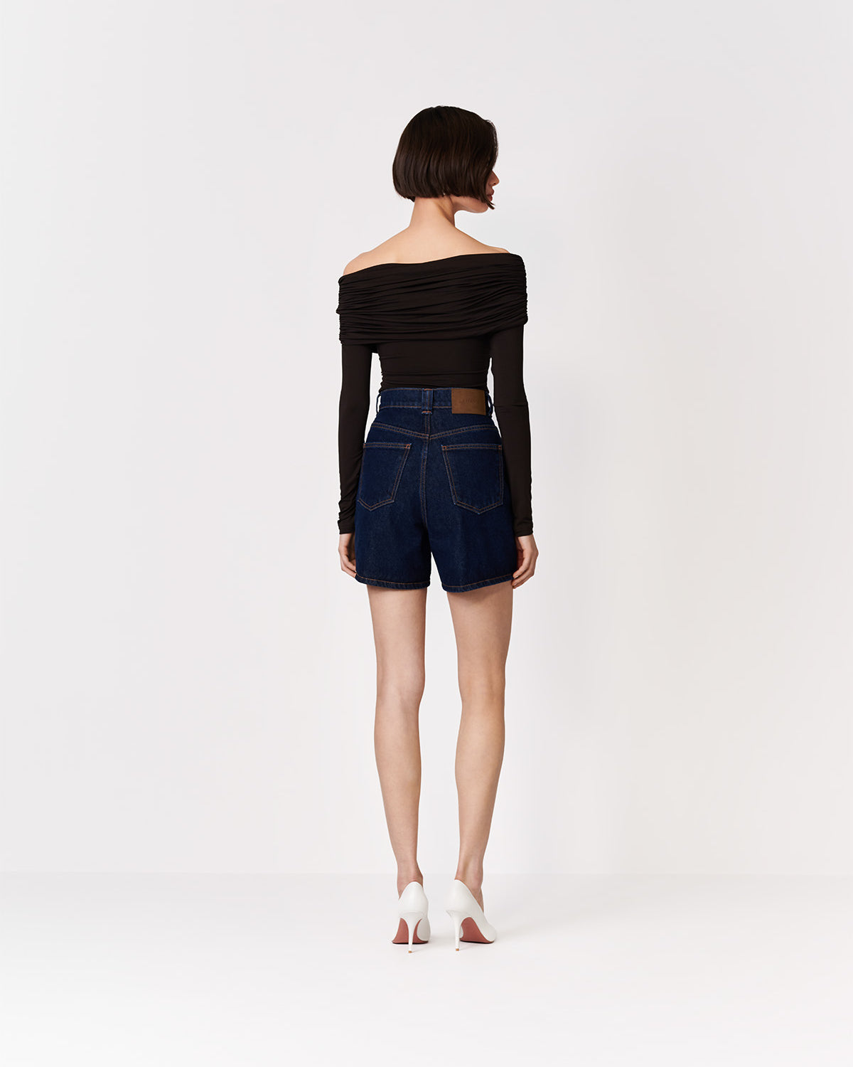 SZORTY JEANSOWE CAROLINE DARK INDYGO