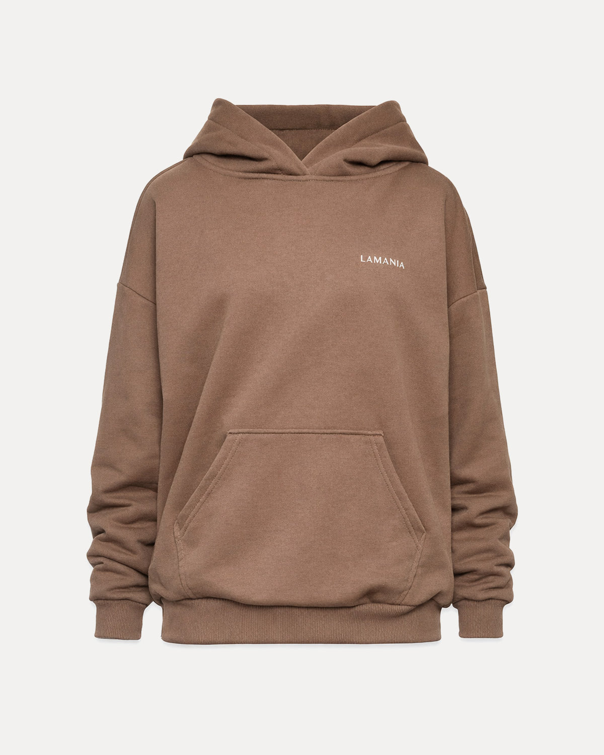 BLUZA Z KAPTUREM TRACK CARAMEL