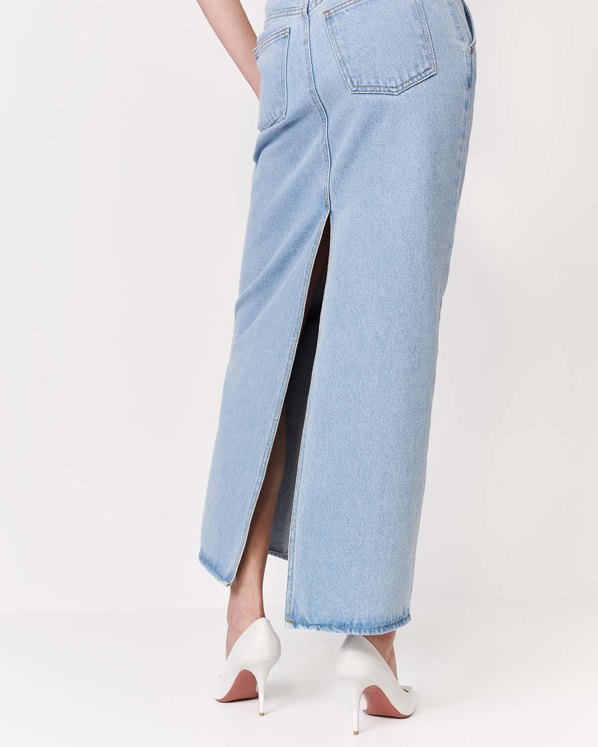 JEANSOWA SPÓDNICA MAXI CRUZ CLASSIC BLUE