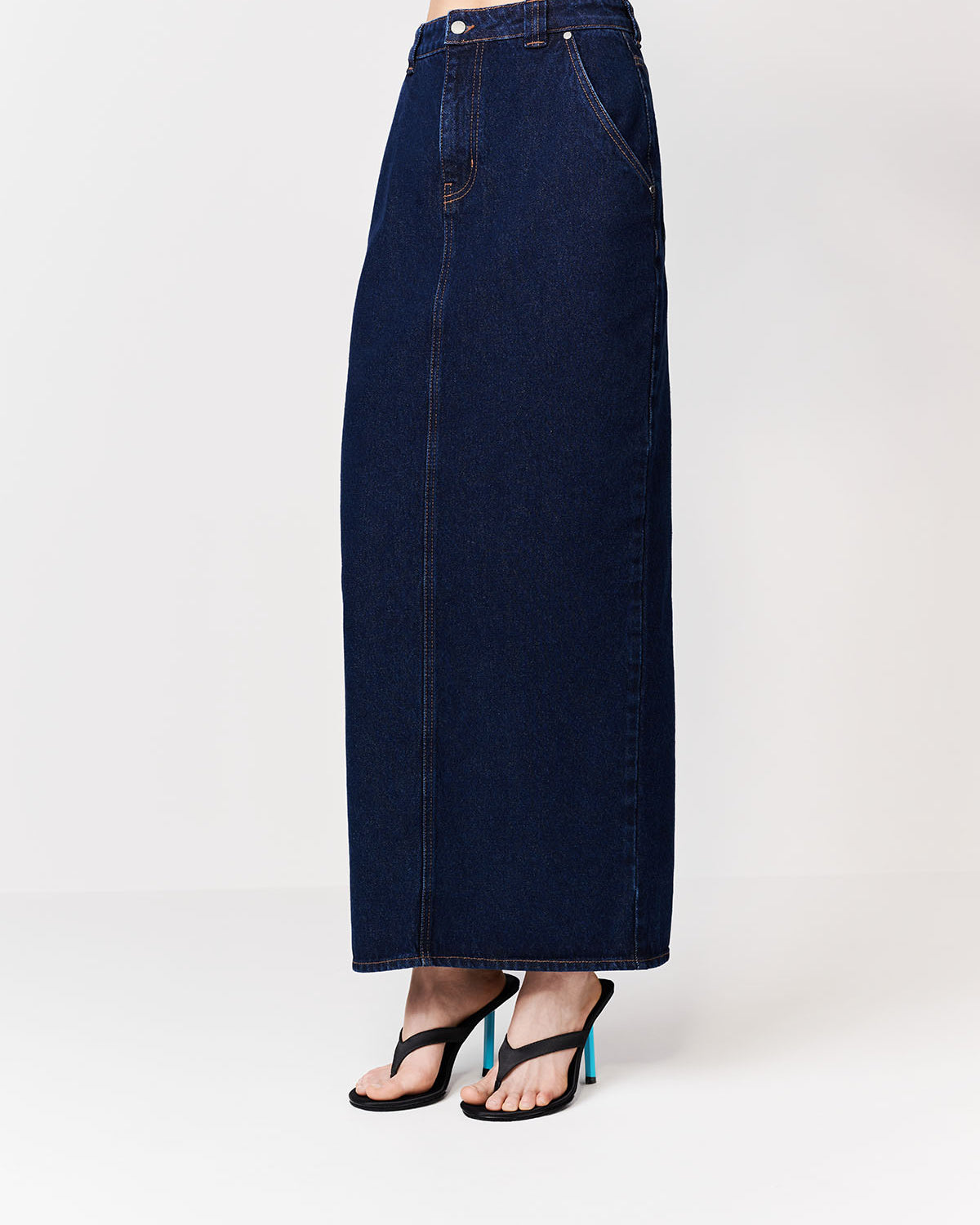 JEANSOWA SPÓDNICA MAXI CRUZ DARK INDYGO