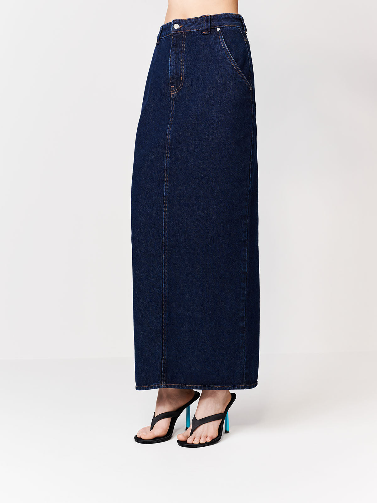 JEANSOWA SPÓDNICA MAXI CRUZ DARK INDYGO