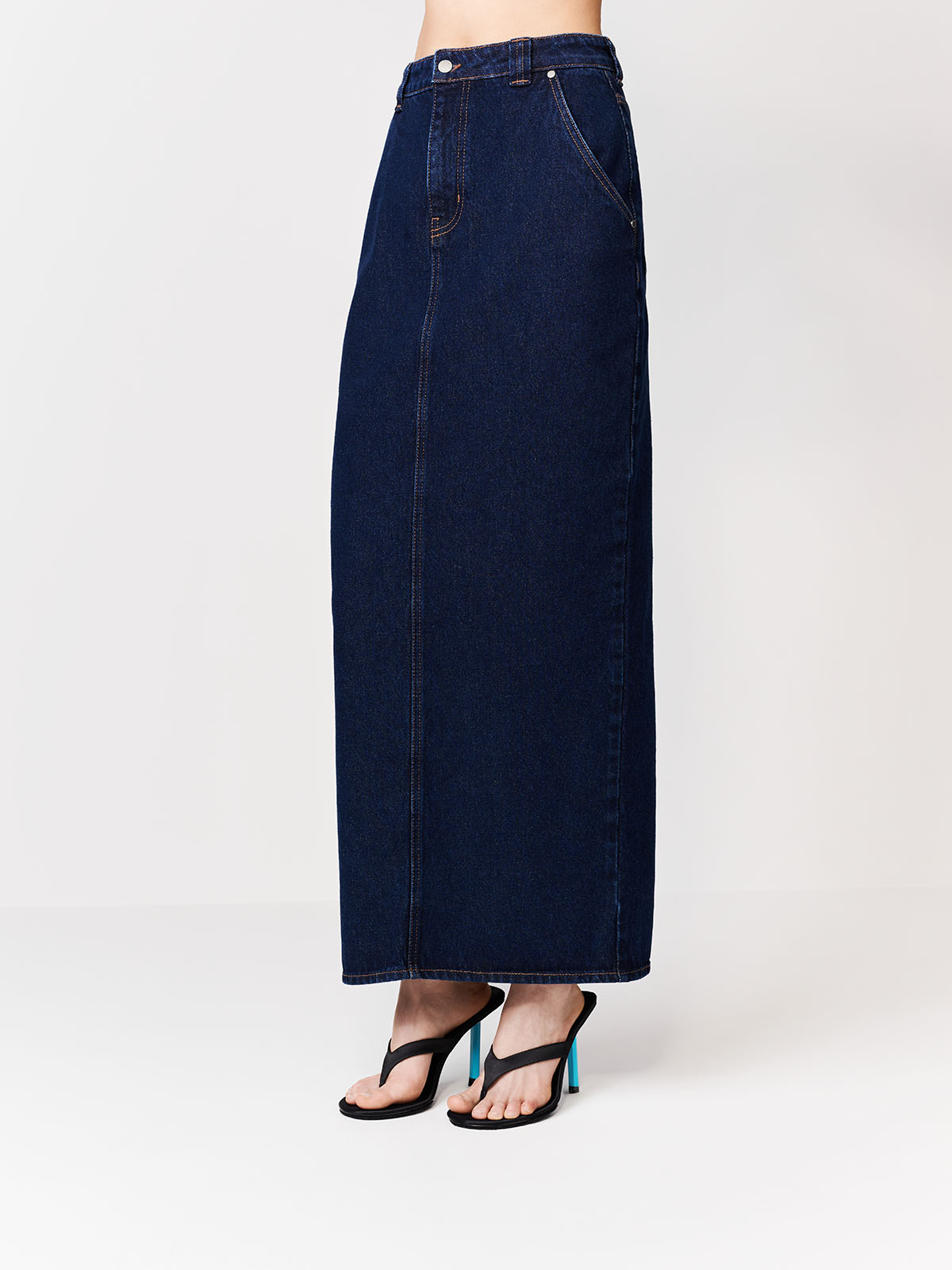 JEANSOWA SPÓDNICA MAXI CRUZ DARK INDYGO
