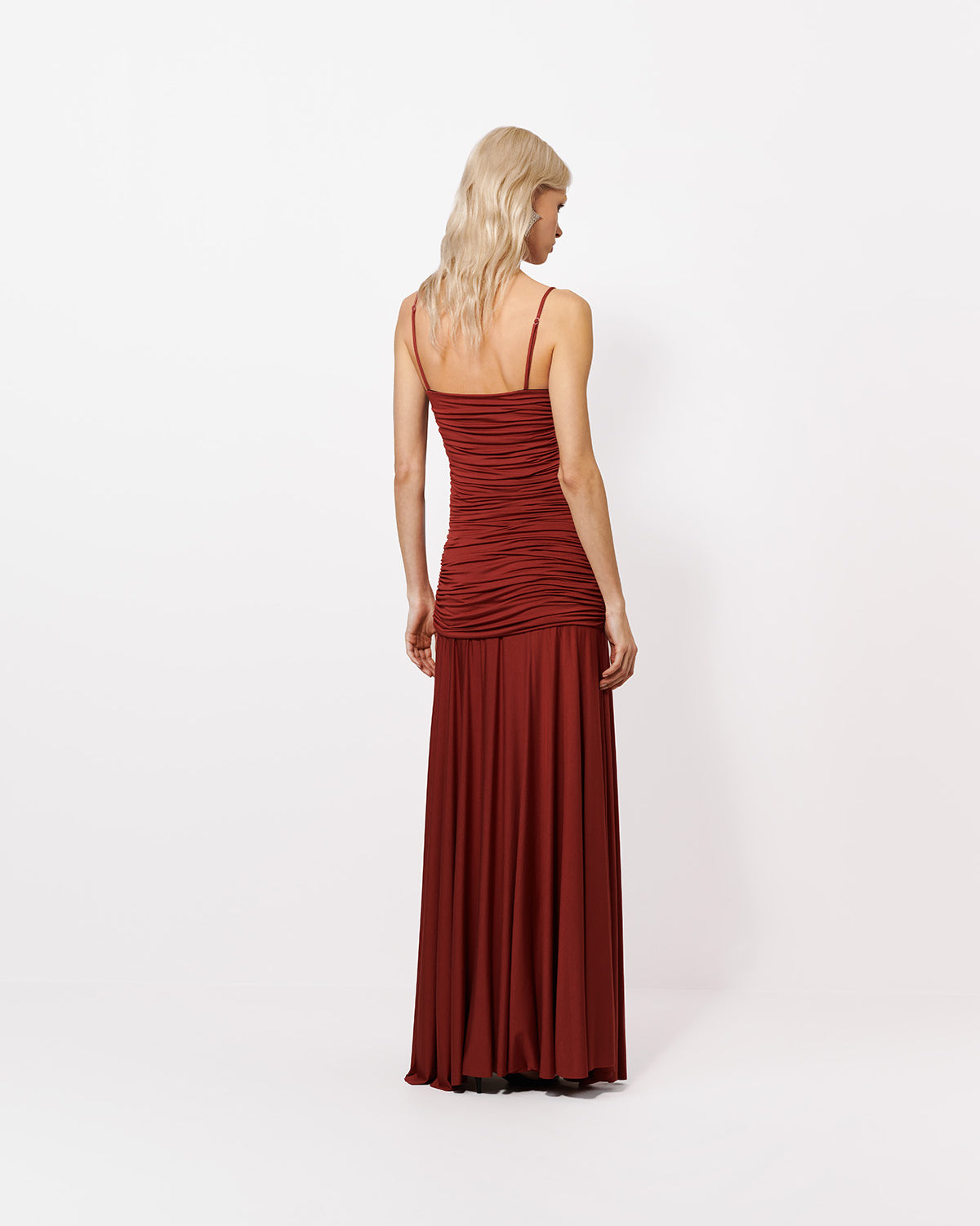 SUKIENKA MAXI DELLA BRICK RED